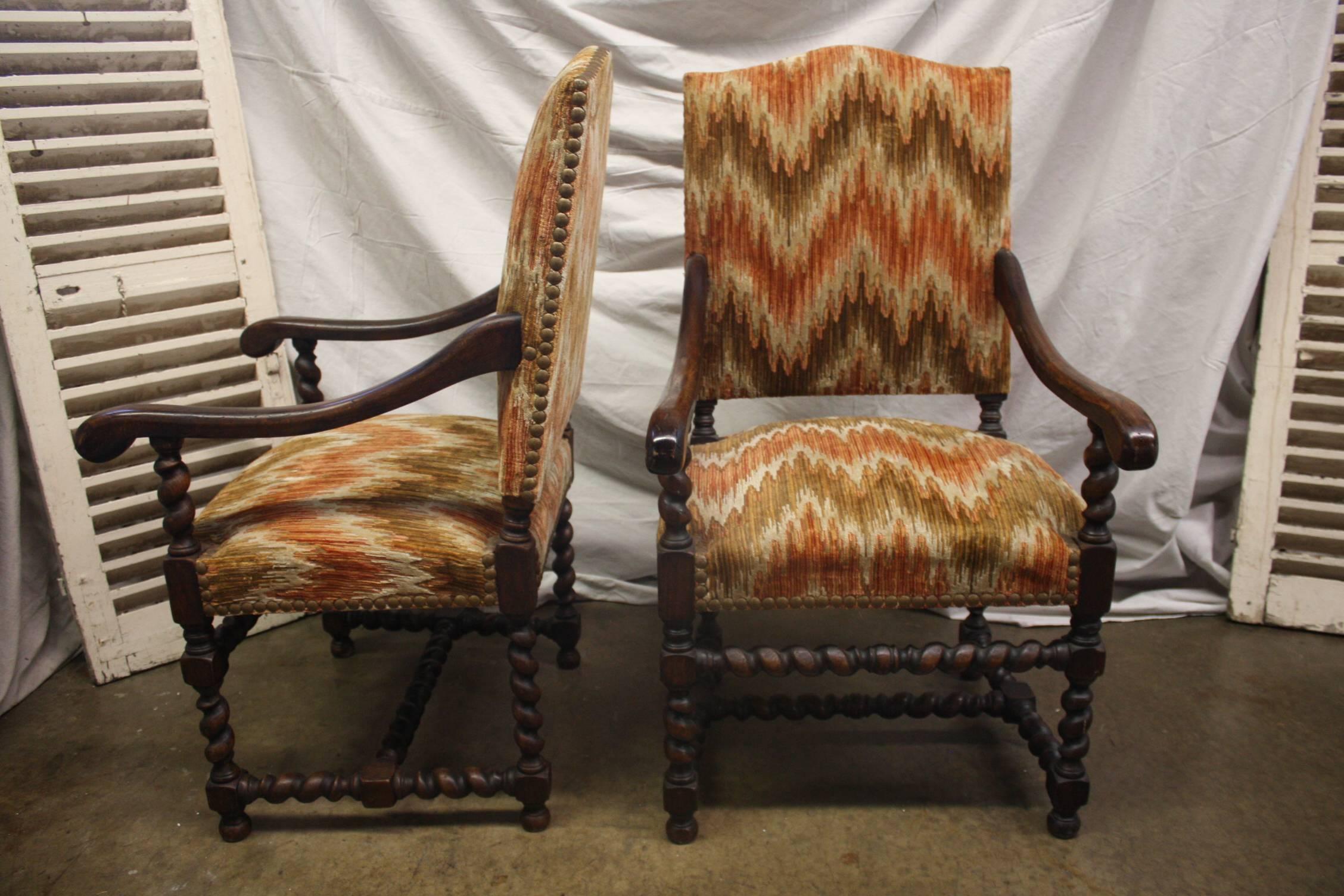 19th Century Pair of Armchairs 1