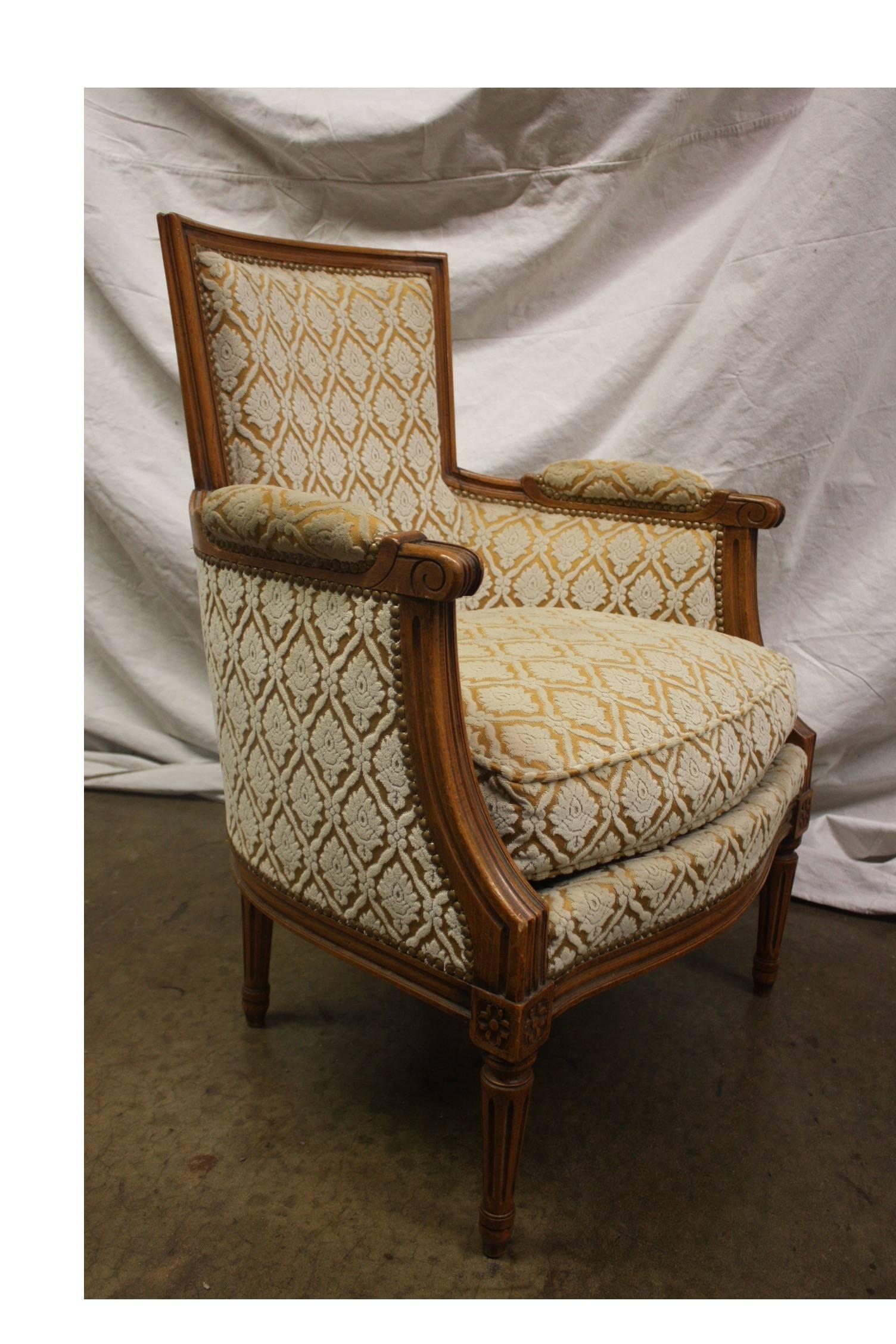 french bergere armchair