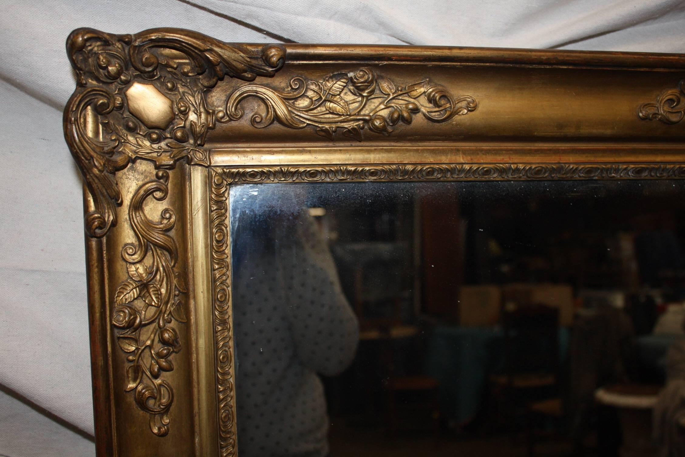 Charming 19th Century French Mirror In Good Condition For Sale In Stockbridge, GA