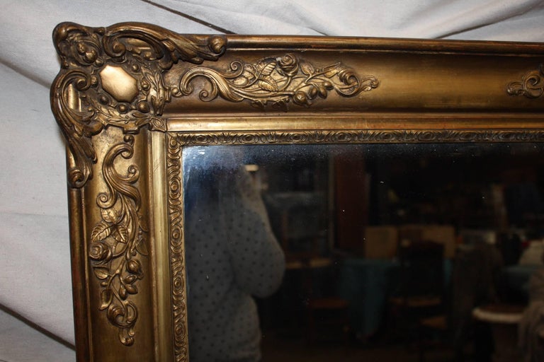 Charming 19th Century French Mirror In Good Condition For Sale In Atlanta, GA