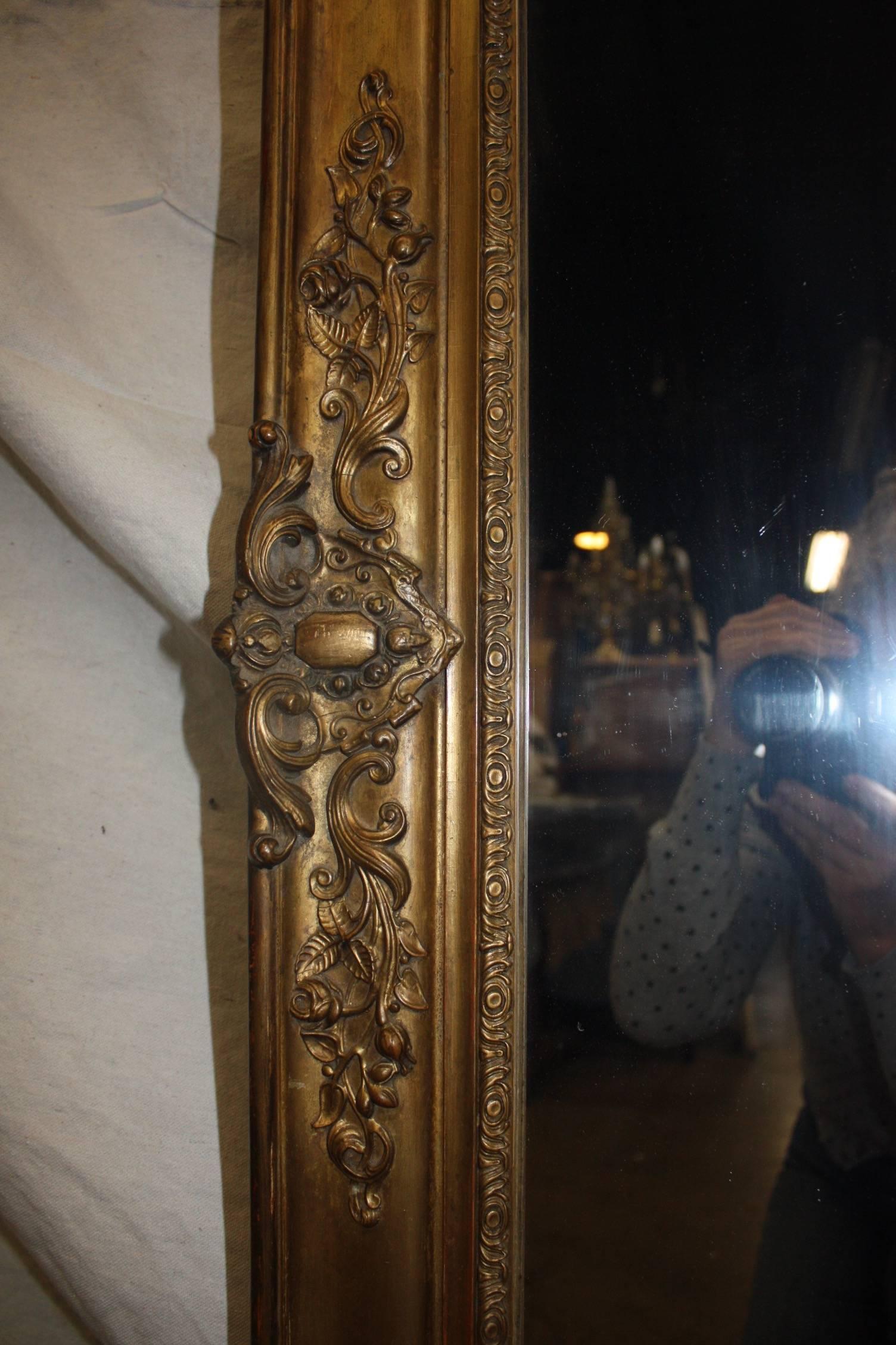 Charming 19th Century French Mirror For Sale 1