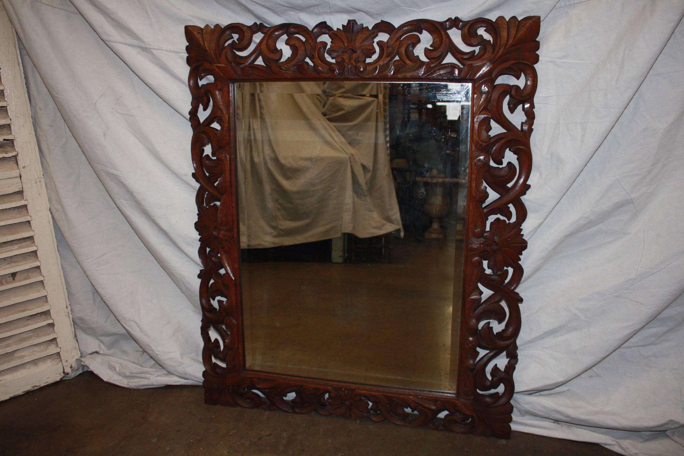 Beautiful 19th Century French Mirror In Excellent Condition In Stockbridge, GA