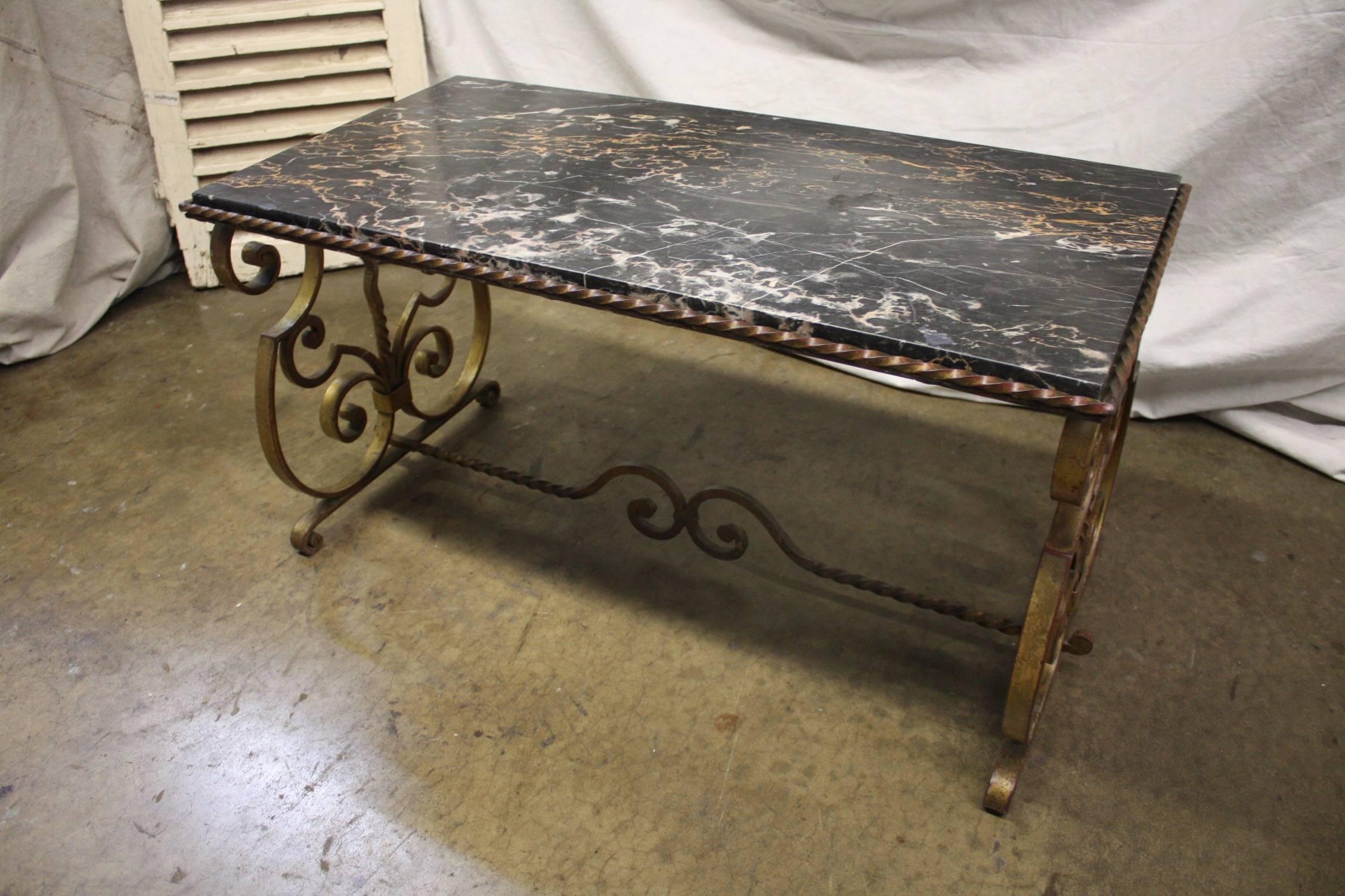 Iron Early 20th Century French Coffee Table