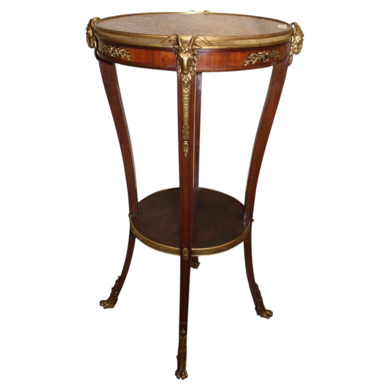 Table gueridon française du XIXe siècle, vers 1850, table de salon ancienne