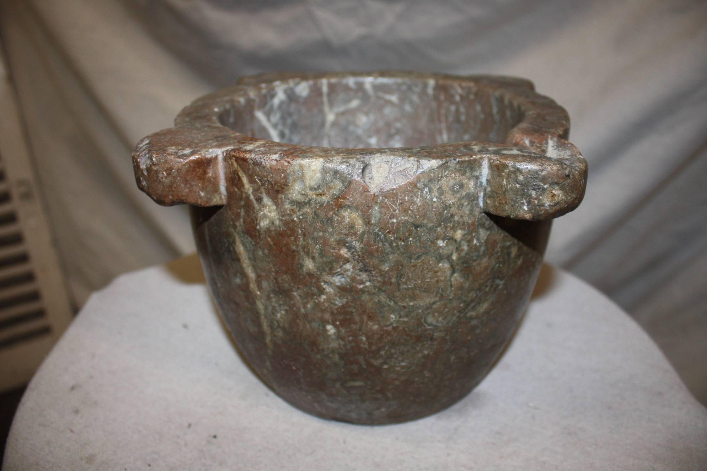 French 18th Century Marble Mortar For Sale 2