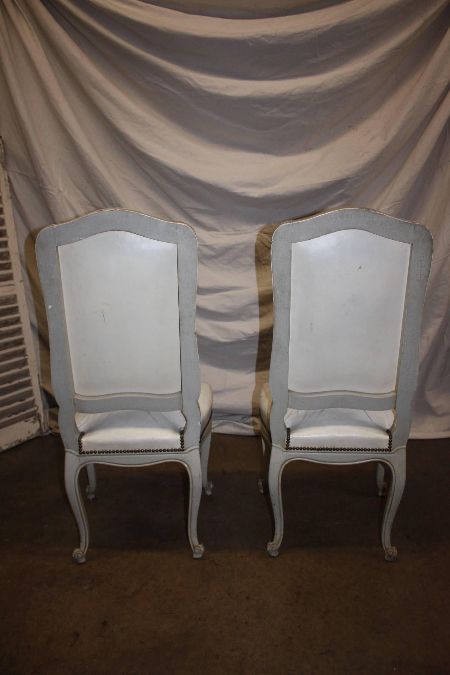 Exquisite 19th Century Italian Painted Chairs 5