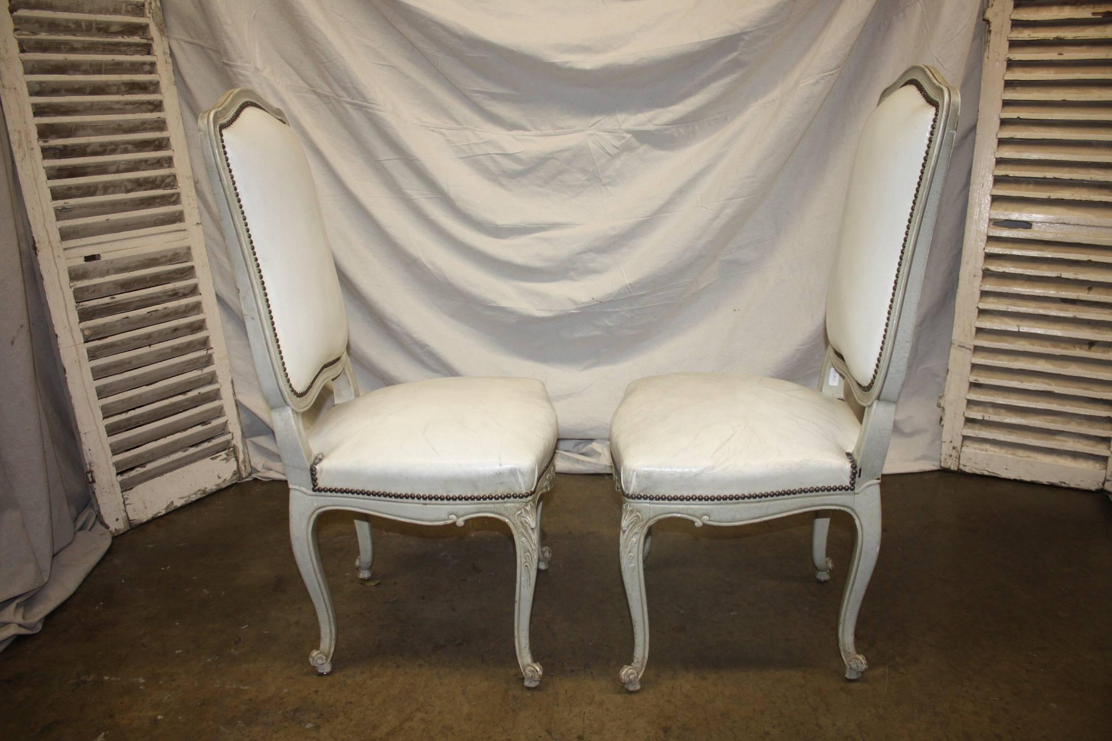 Exquisite 19th Century Italian Painted Chairs 1