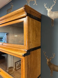 Large original Globe Wernicke Bookcase in oak from London United kingdom