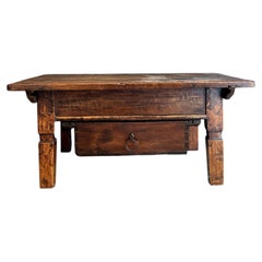 18th Century Spanish Pay Table with Sliding Top, Circa 1700