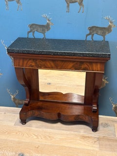 Small 19th Century Dutch Trumeau with mirror in the back