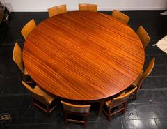 Dramatic 1930s Mahogany Dining Table by Kaare Klint