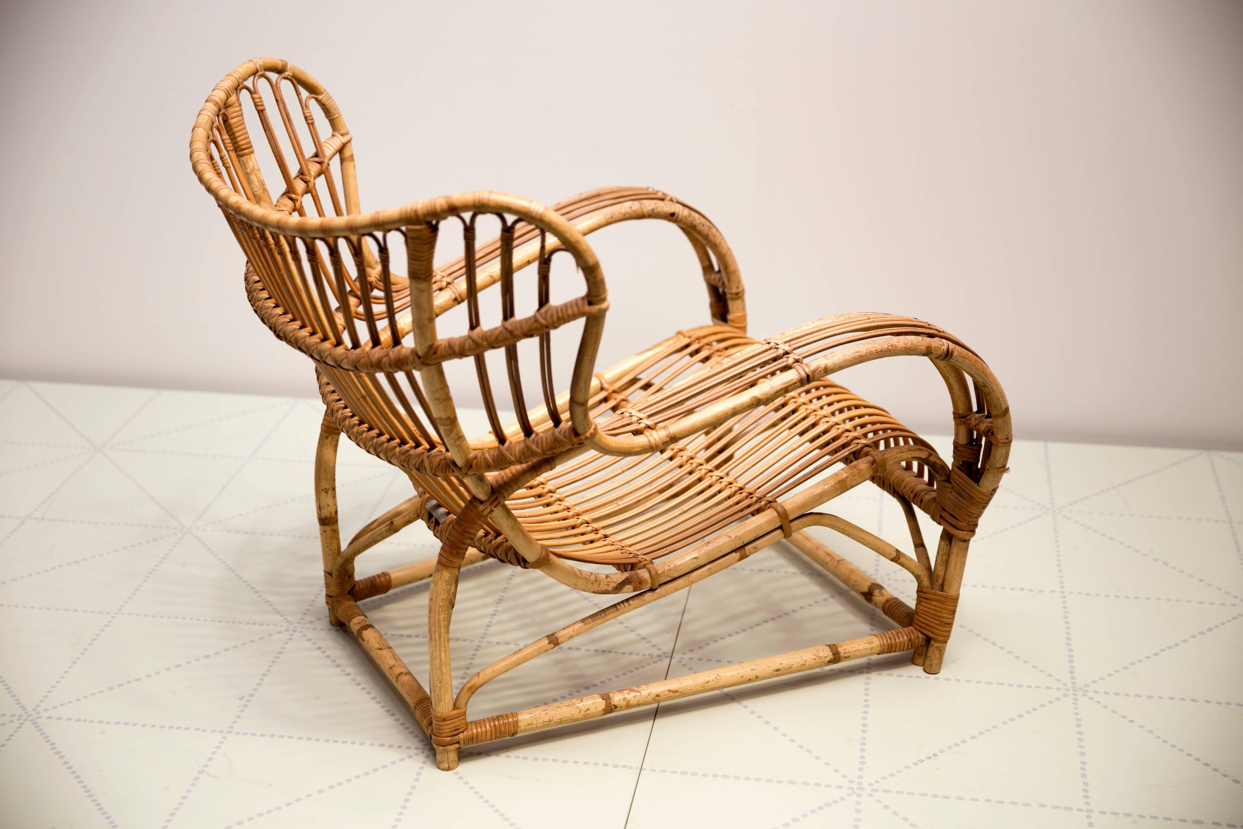 bamboo easy chair