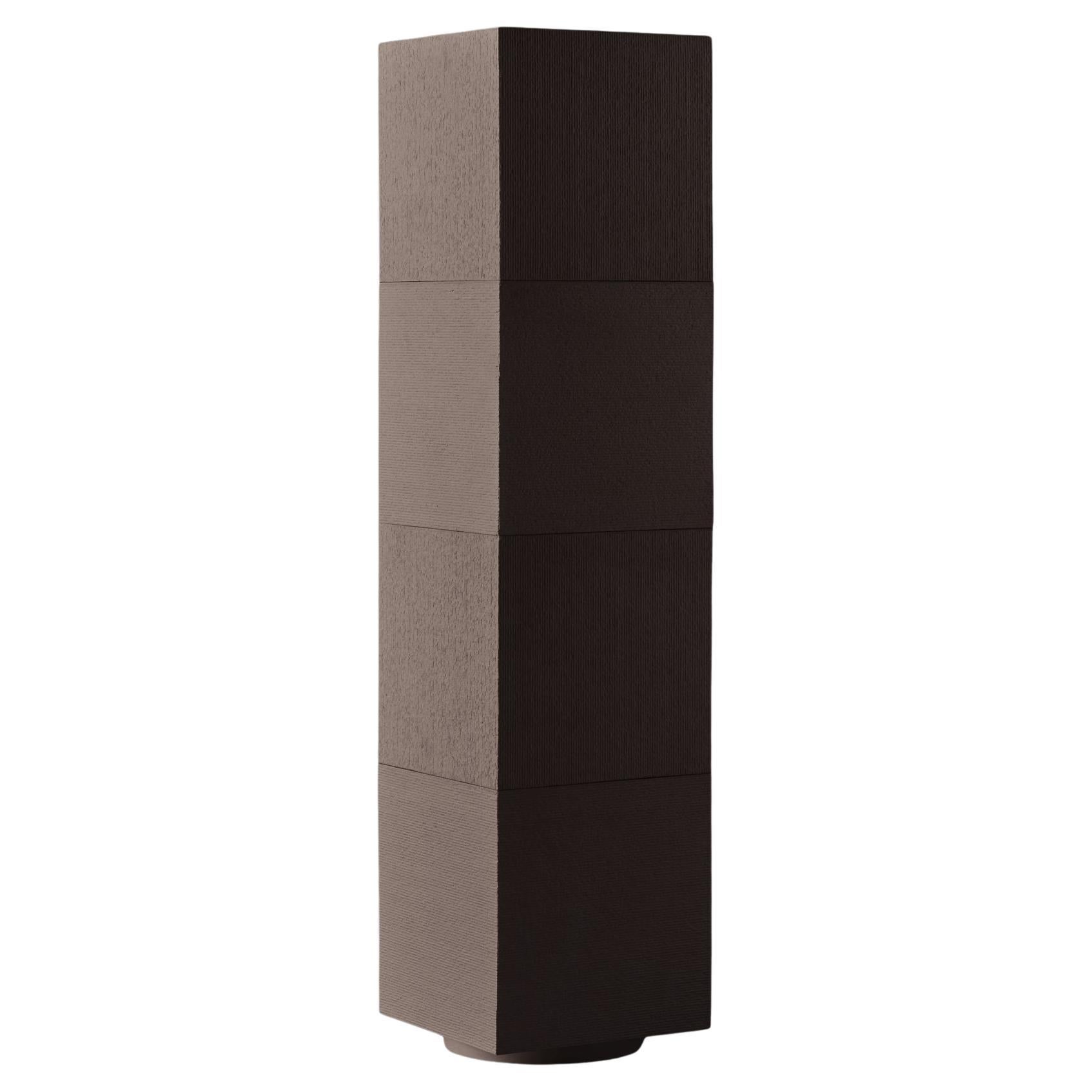 Minimalist concrete column planter, APOLLO IV by Sirak (tall)