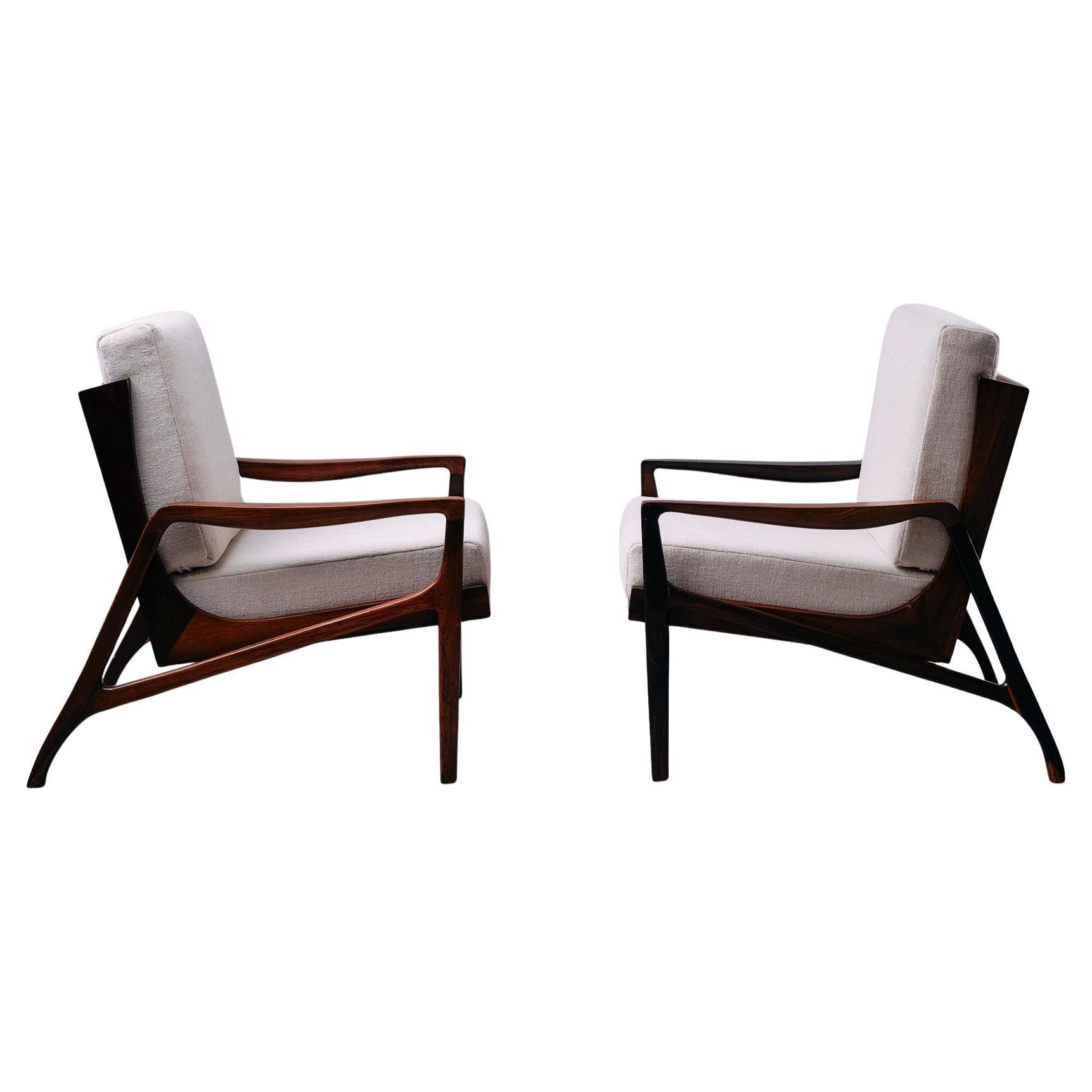 Liceu de Artes e Ofícios, Vintage Rosewood Armchair, Brazil, 1960s For Sale