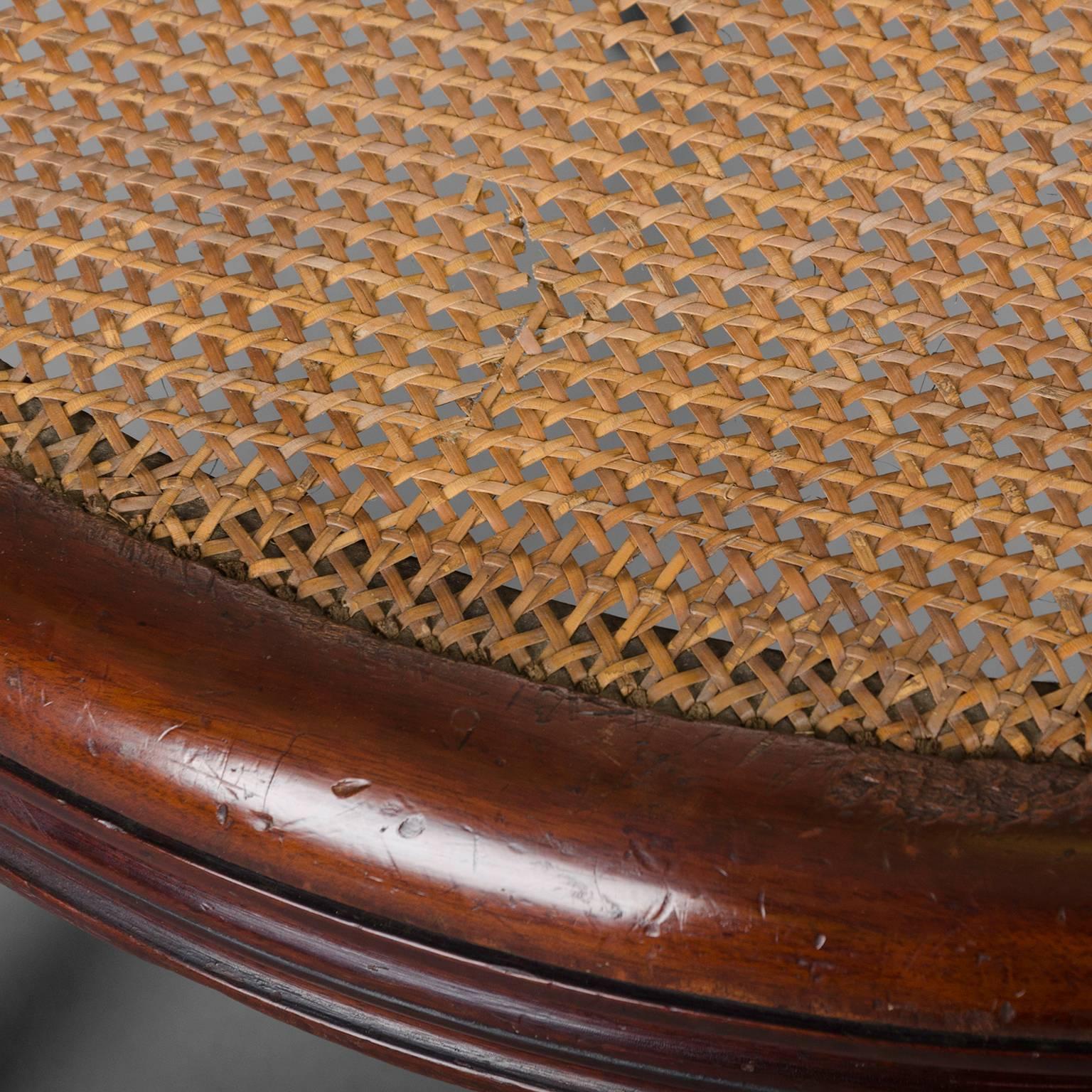 19th Century Mahogany Desk Armchair For Sale 6