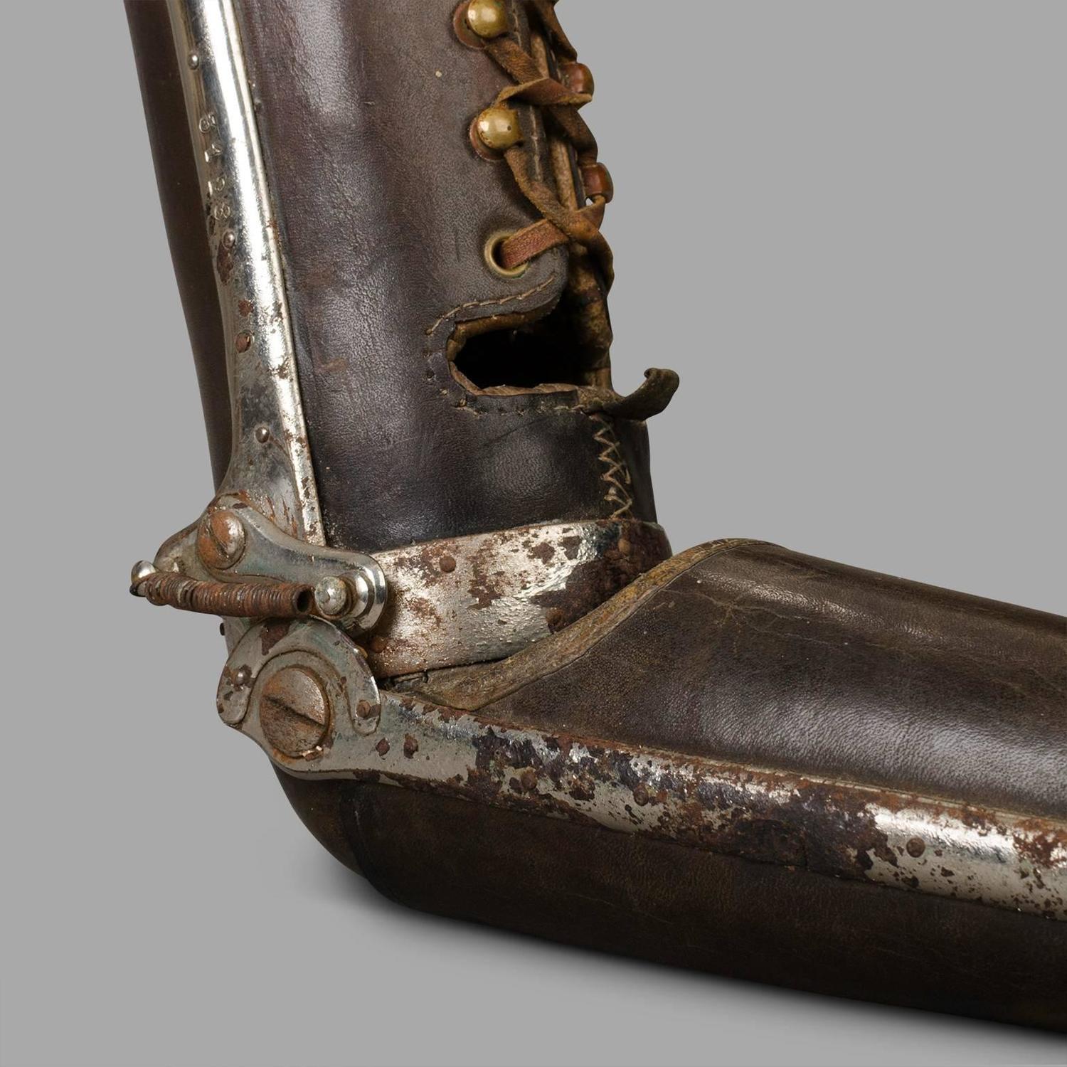 Leather Prosthetic Arm with Hook and Ring, circa 1920 at 1stdibs