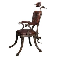 Antique 1900s Dentist Armchair