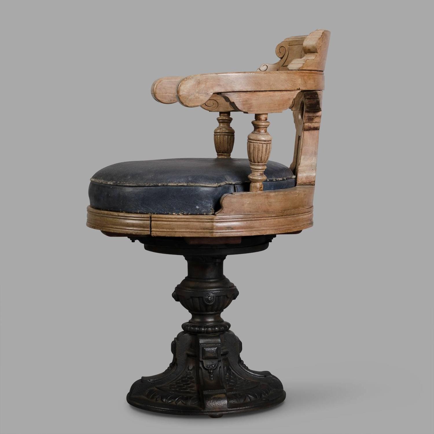 19th Century Swivel Ship Chair at 1stdibs