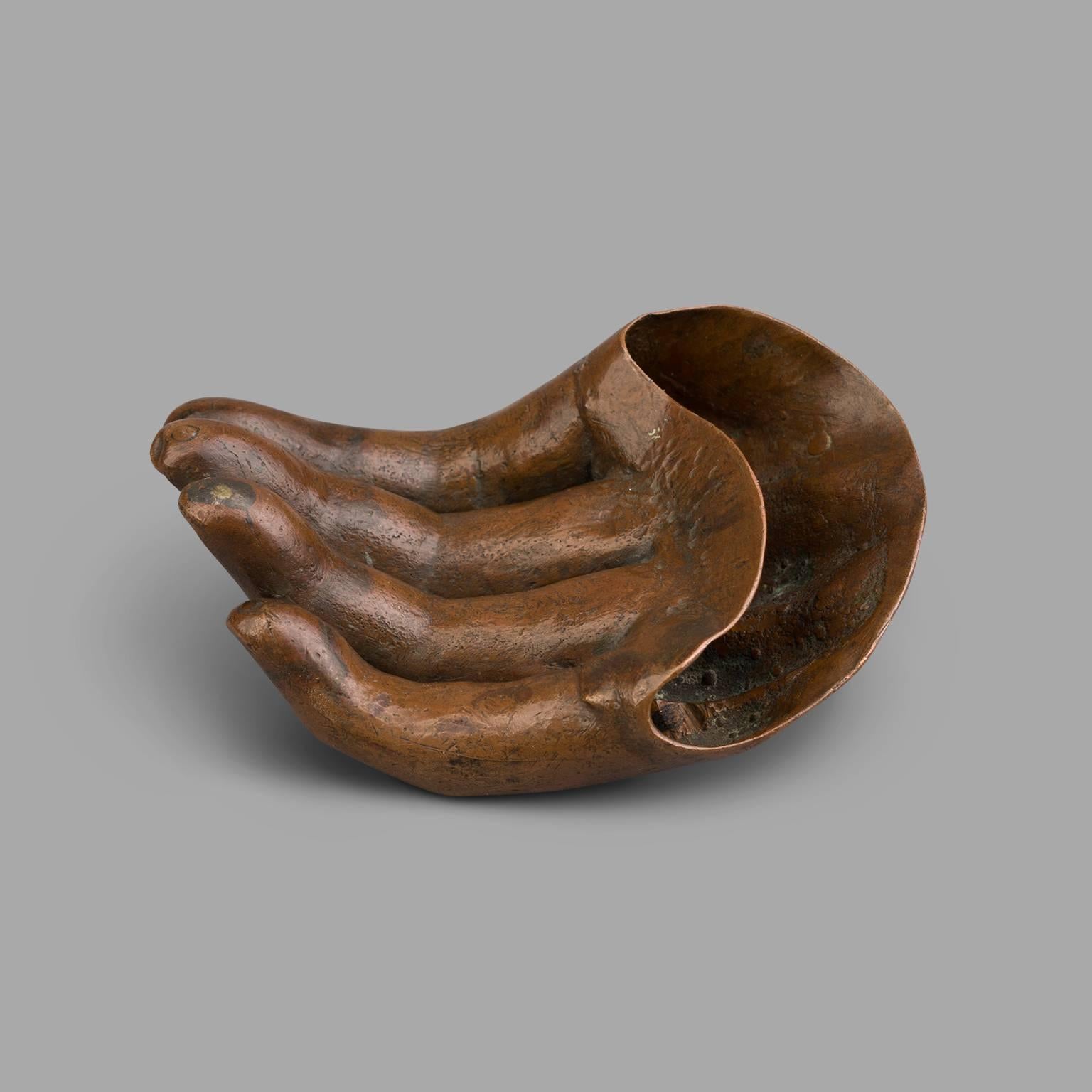 Early 20th Century Bronze Hand Fragment, Late 19th Century