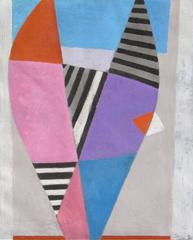 Midcentury Abstract Oil Painting by Heinrich Maria Davringhausen, 1958