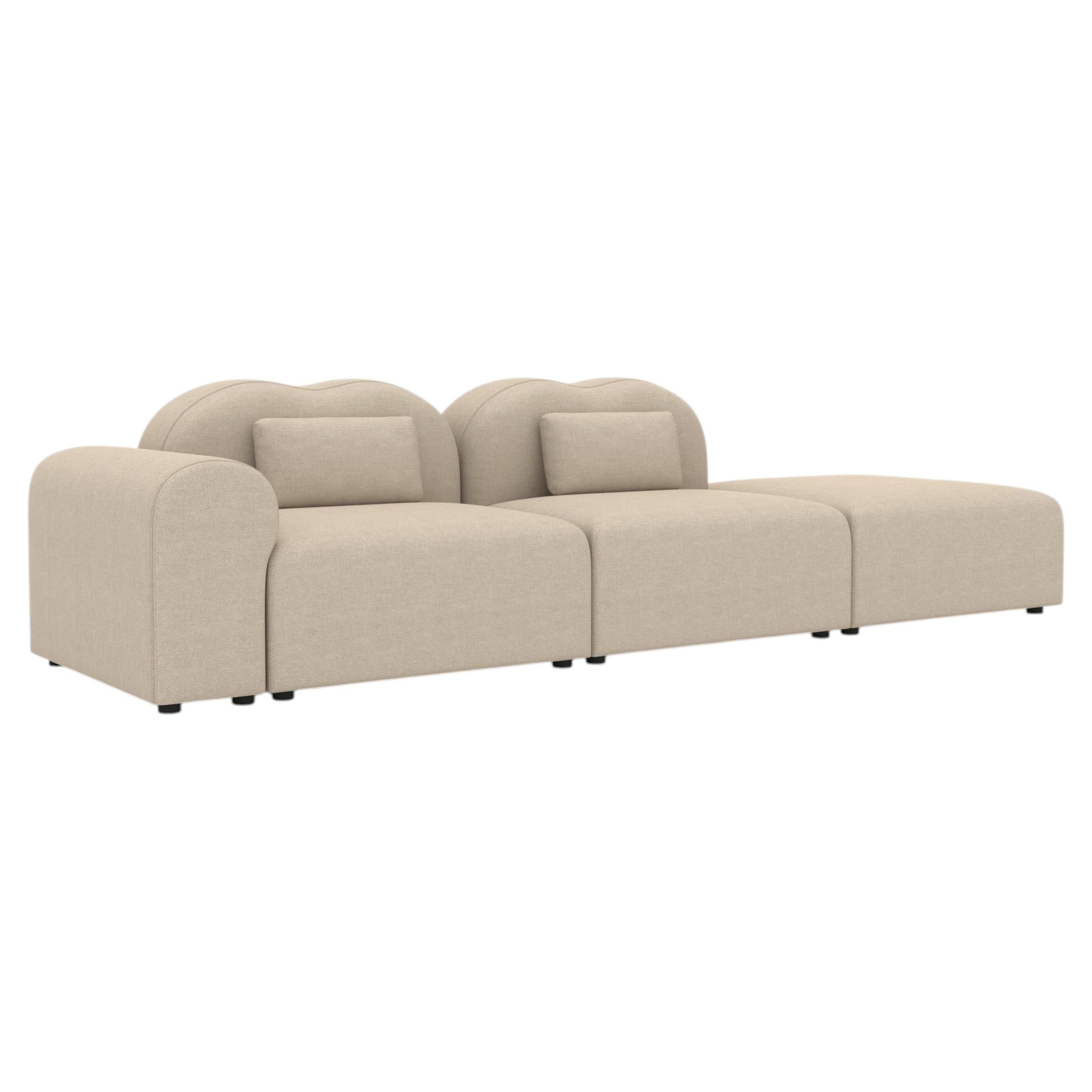 Form Modular Sofa, Setup 2, Hallingdal Beige, Customizable For Sale