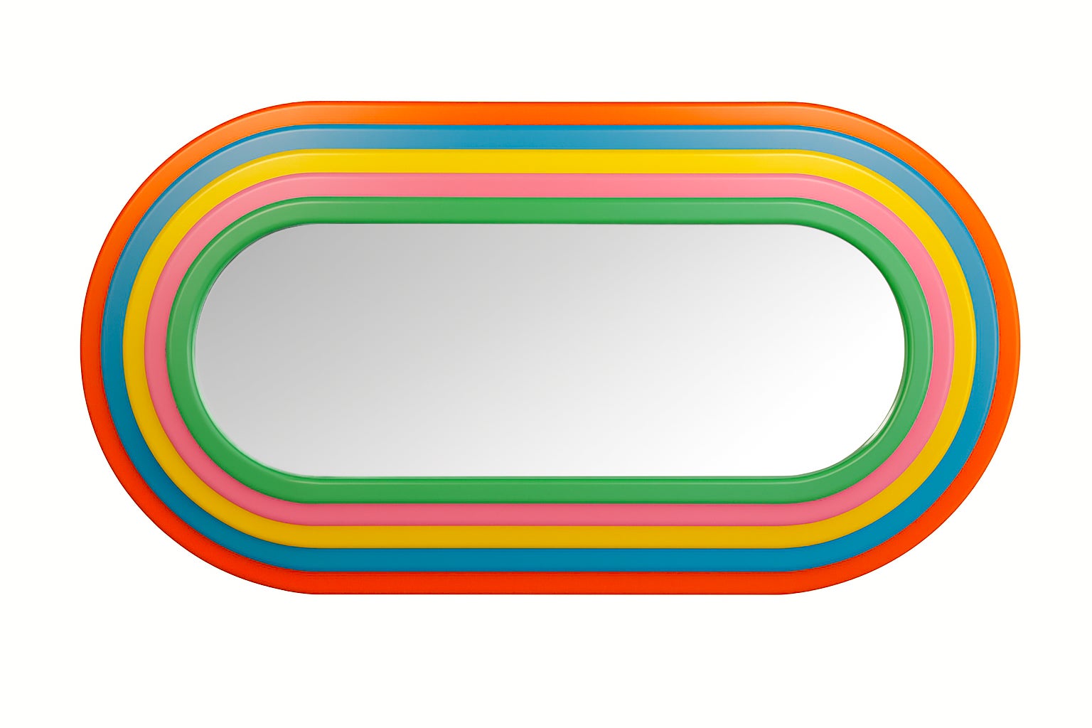 Espejo Rainbolwa Por Greg Palombo. Inspirado en Ettore Sottsass Ultrafragola