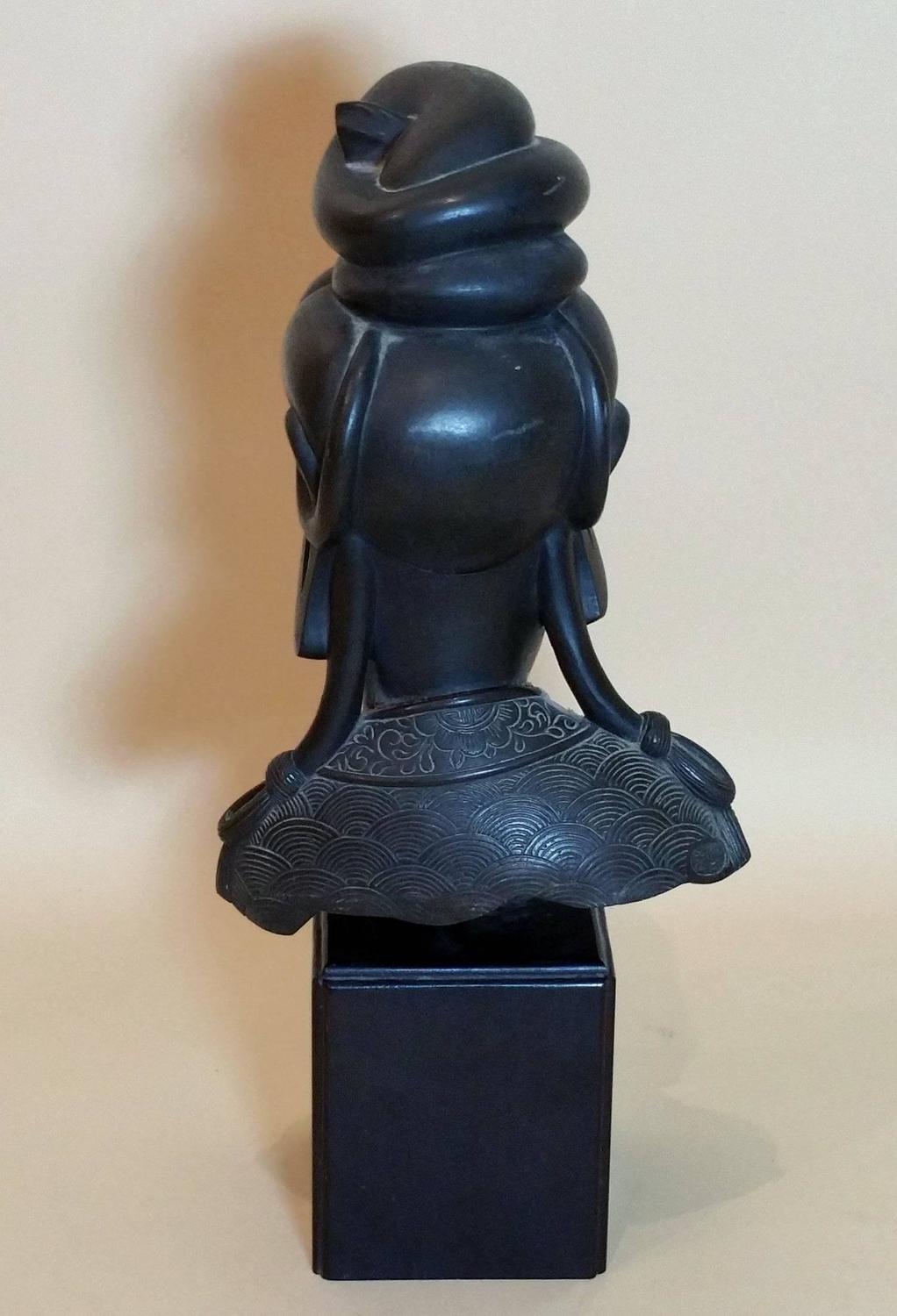 19th Chinese Bronze Head Sculpture of Quan Yin at 1stdibs