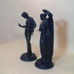 Pair of Mid-19th Century Classical Italian Bronze Figures