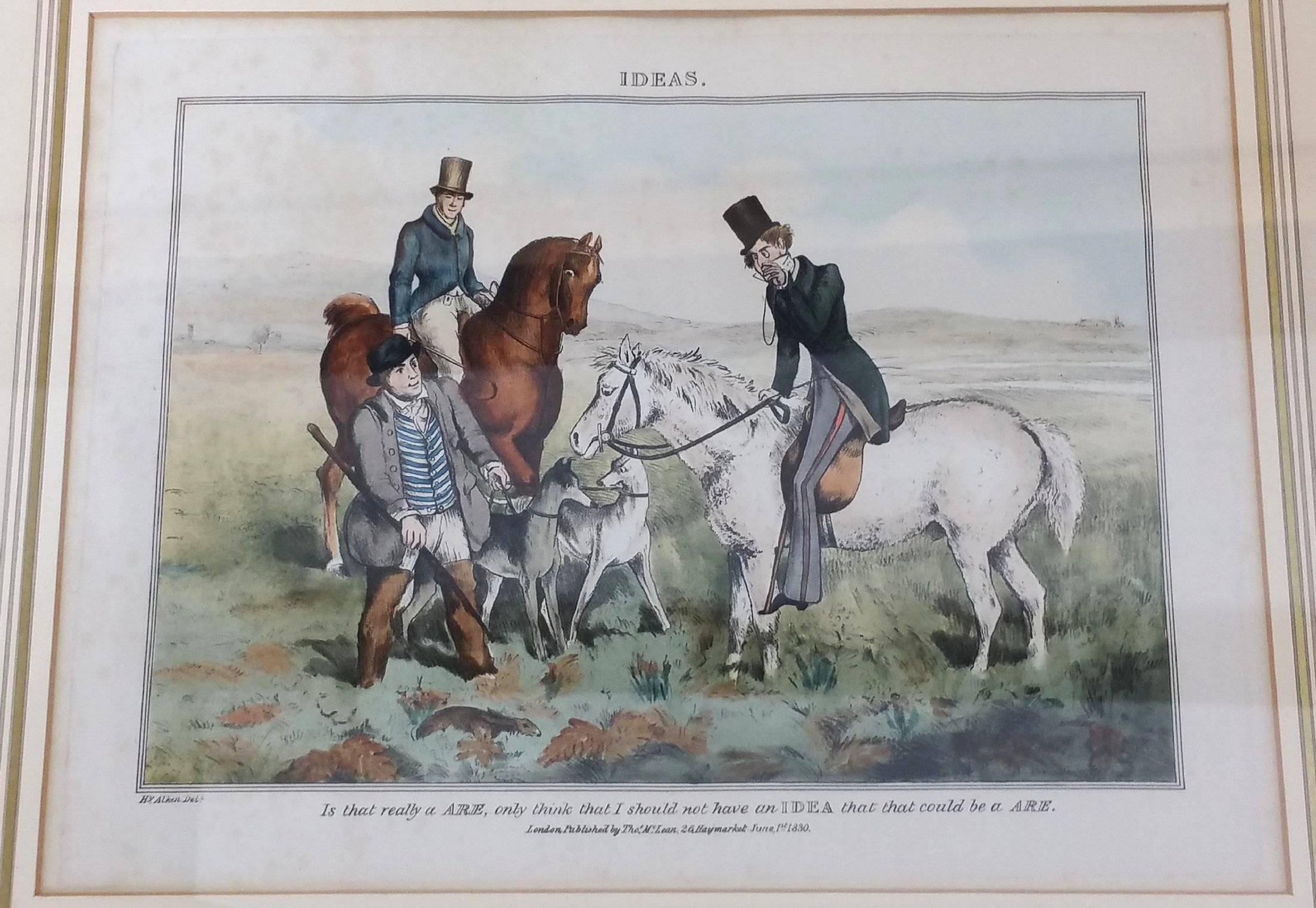 English Set of 12 Early 19th Century Hand-Coloured Prints after Henry Alkin