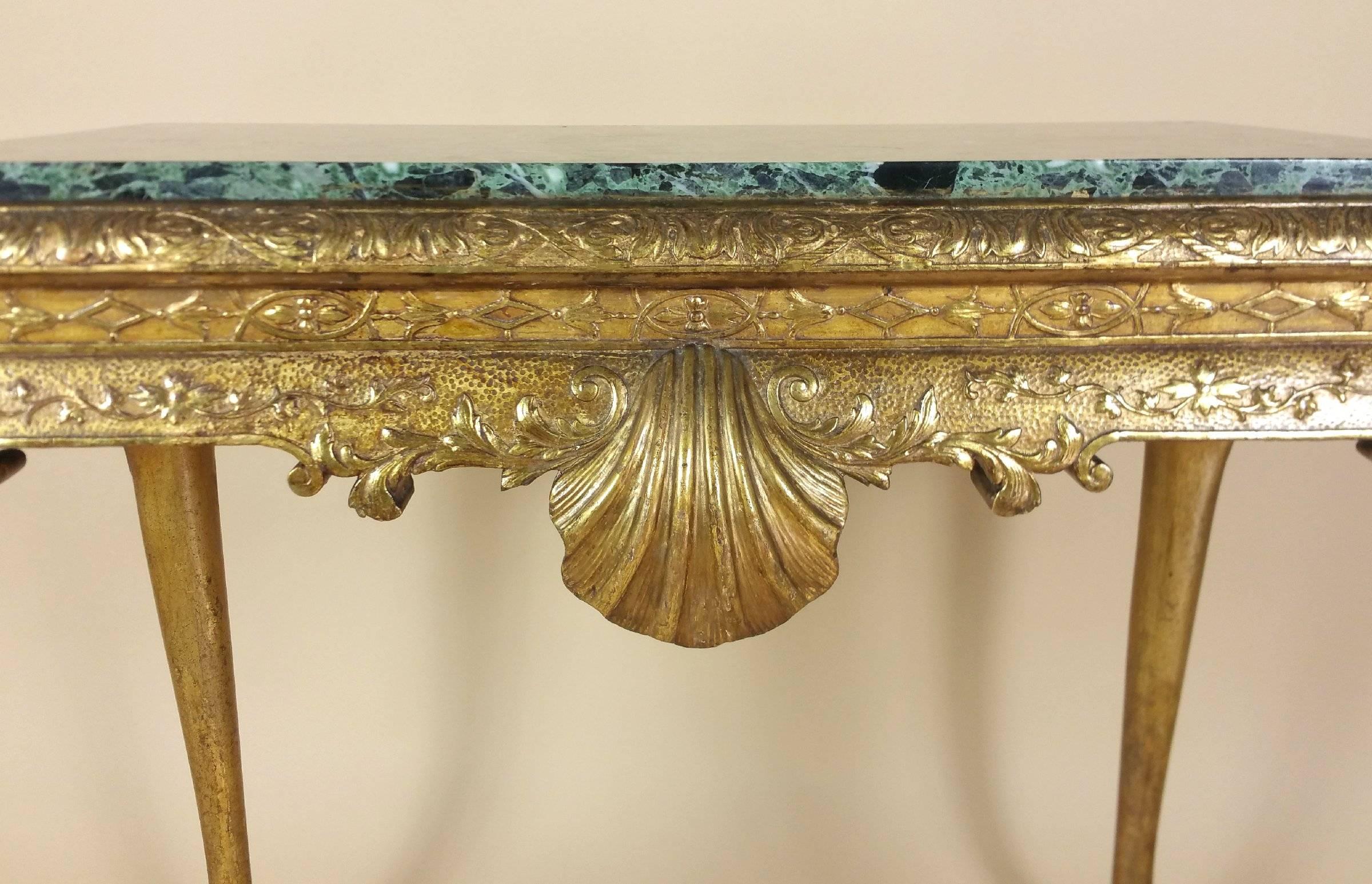 English George I Style Carved Giltwood and Gesso Pier Table