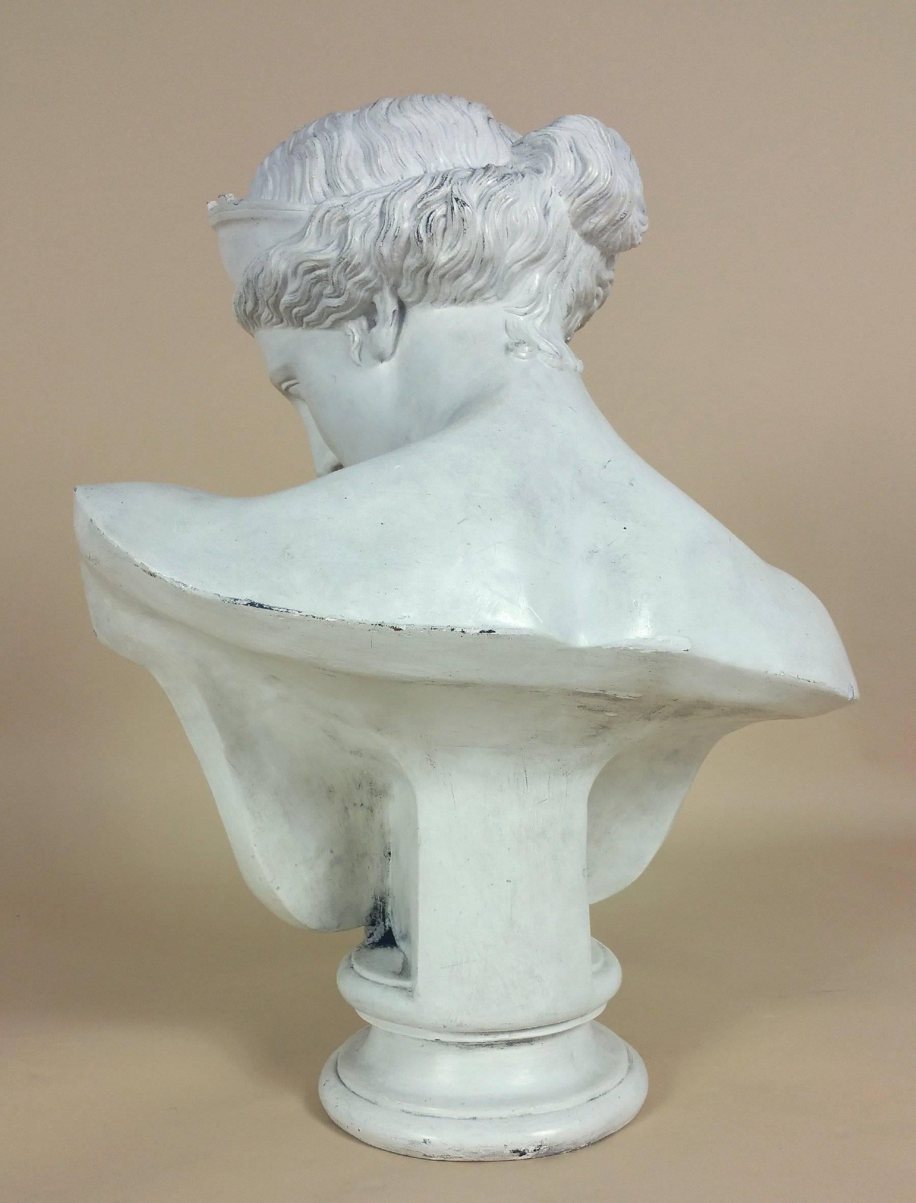 antique plaster bust