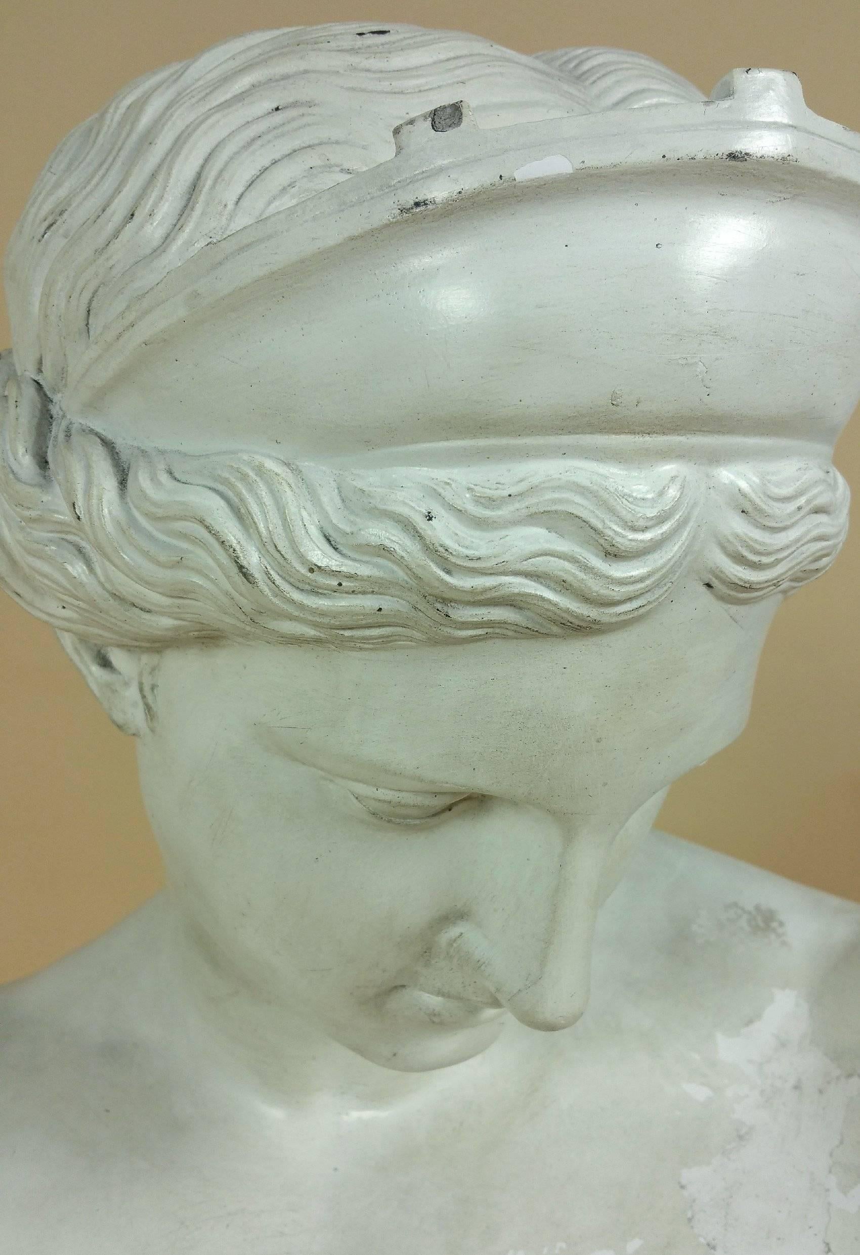 Large 19th Century Plaster Bust of Venus after the Antique In Excellent Condition In London, west Sussex