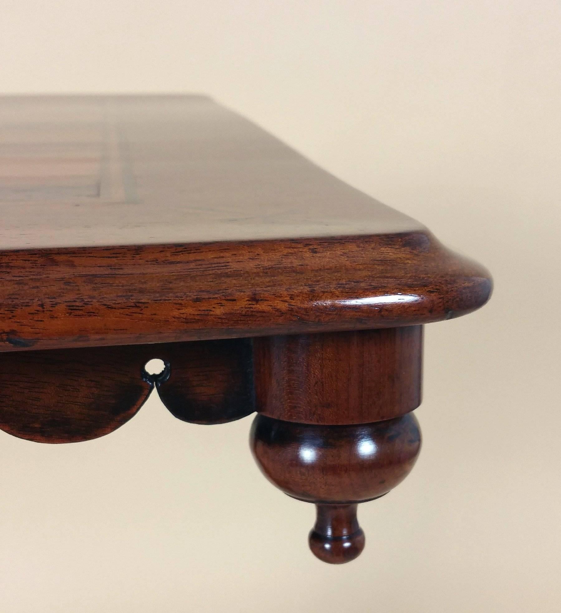 Rosewood Victorian Mahogany Tilt-Top Chess Table on a Tripod Support
