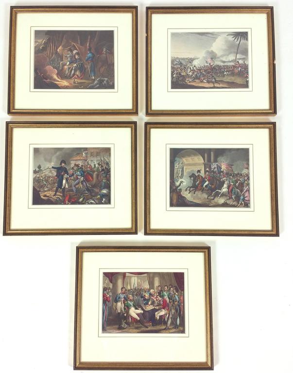 Set of 15 Early 19th Century Hand Colored Military Prints at 1stDibs