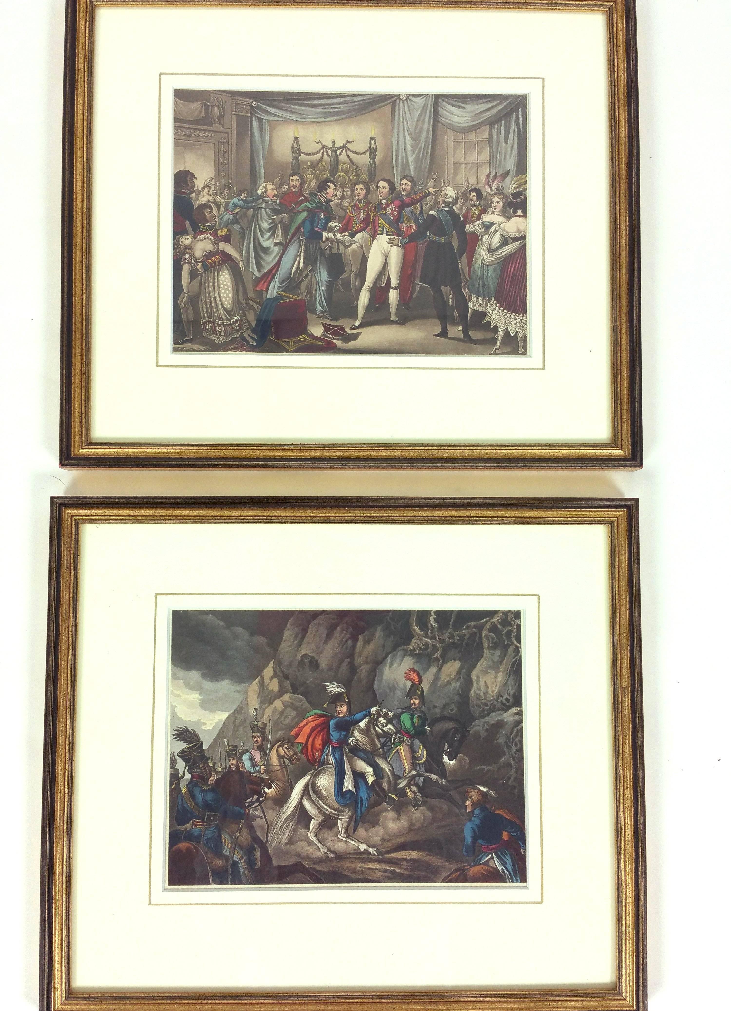 Set of 15 Early 19th Century Hand Colored Military Prints 2