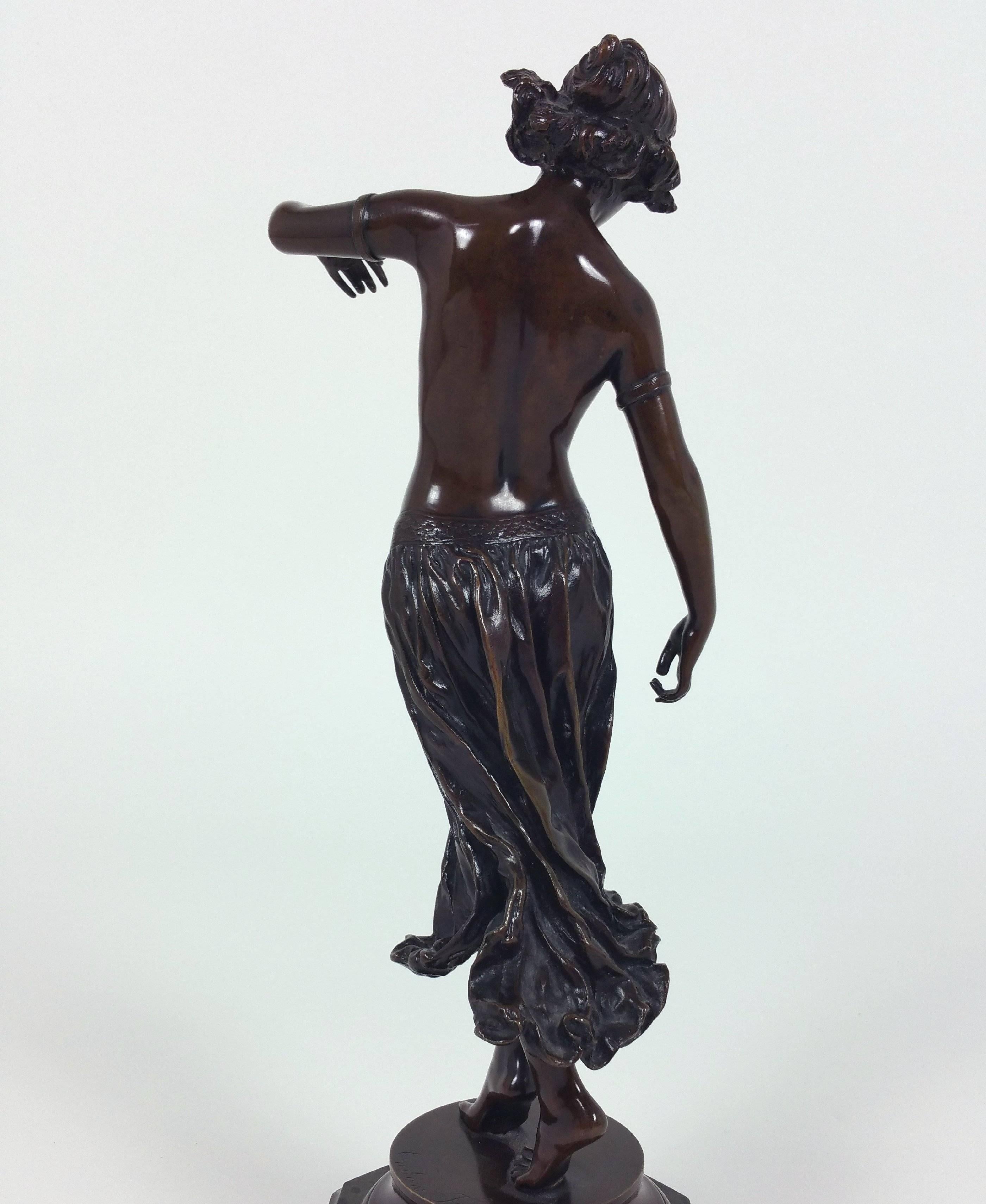 English Superb Bronze Female Figure by Edward Onslow Ford