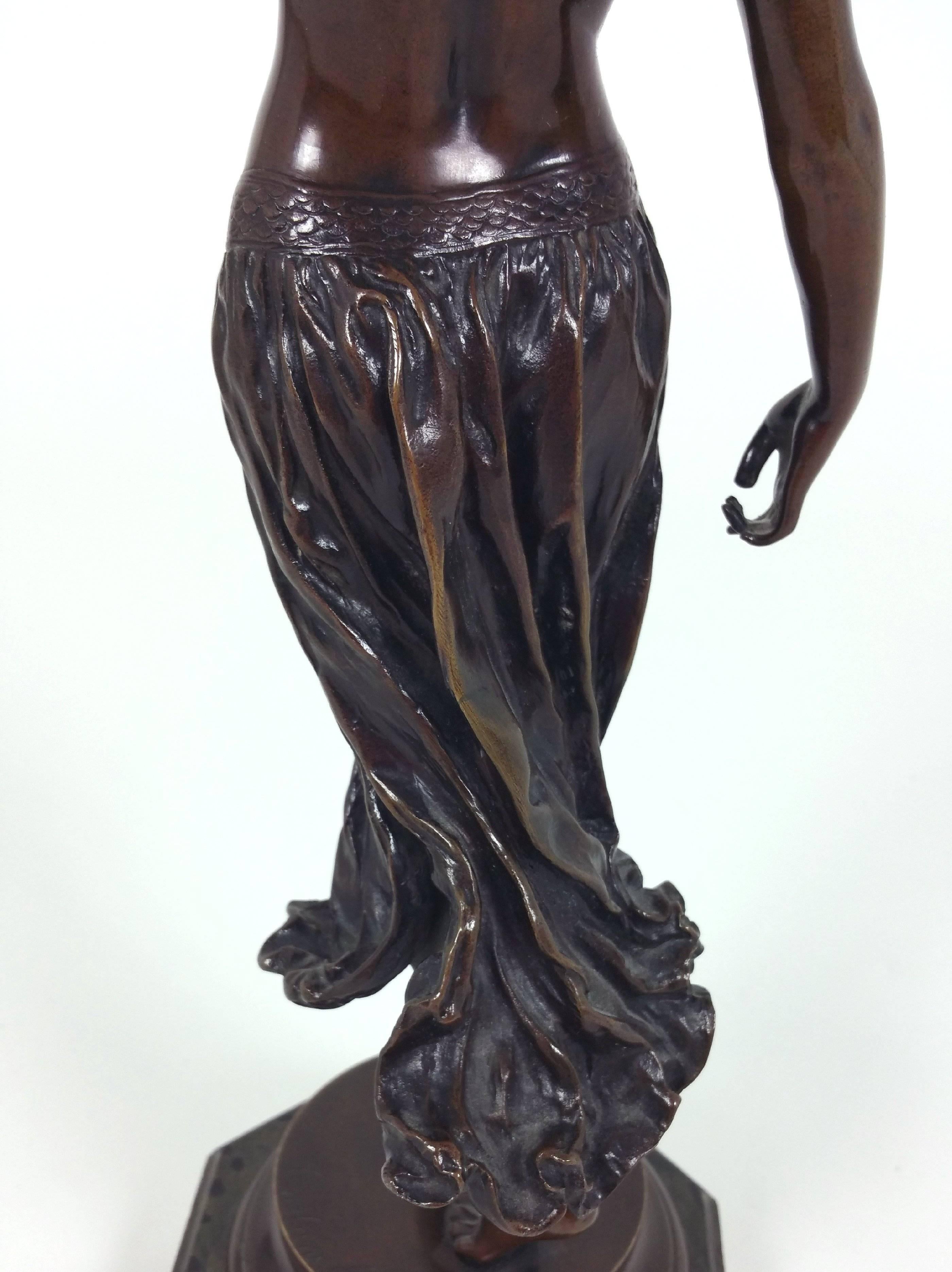 Superb Bronze Female Figure by Edward Onslow Ford In Excellent Condition In London, west Sussex