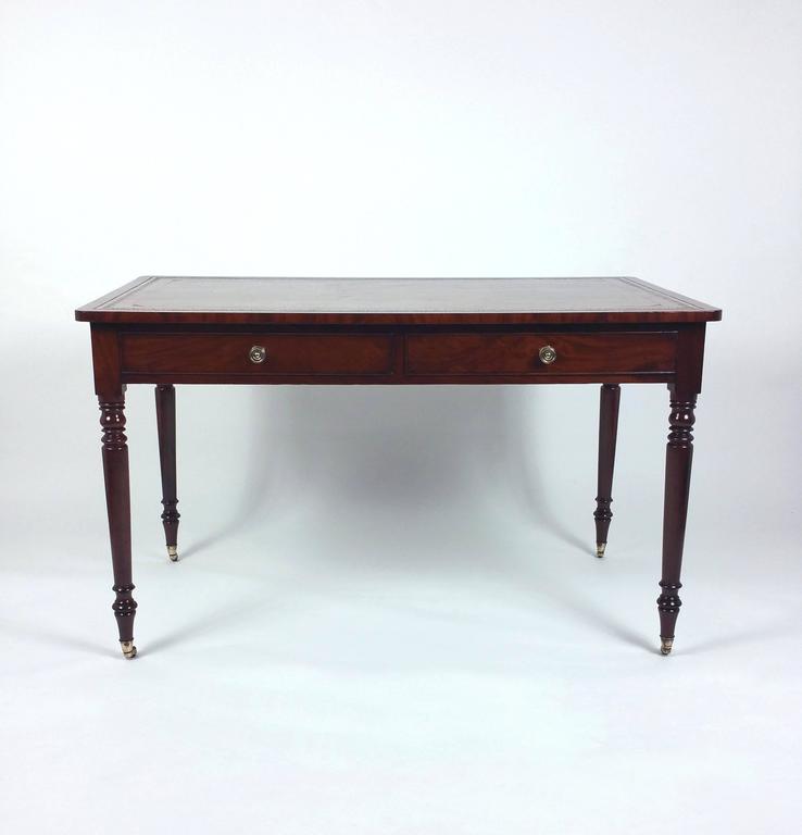 Regency Mahogany Library Table at 1stDibs