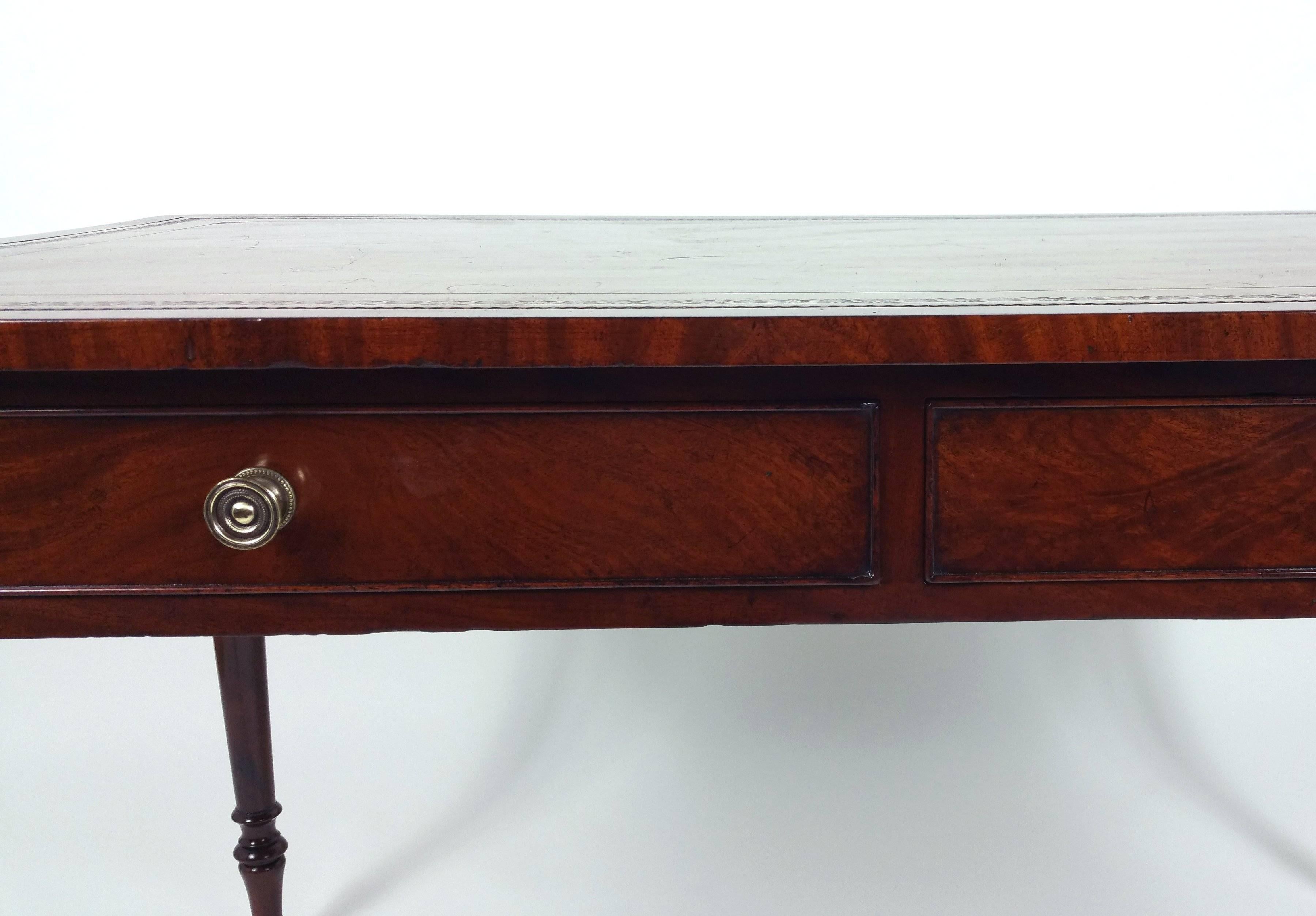 19th Century Regency Mahogany Library Table