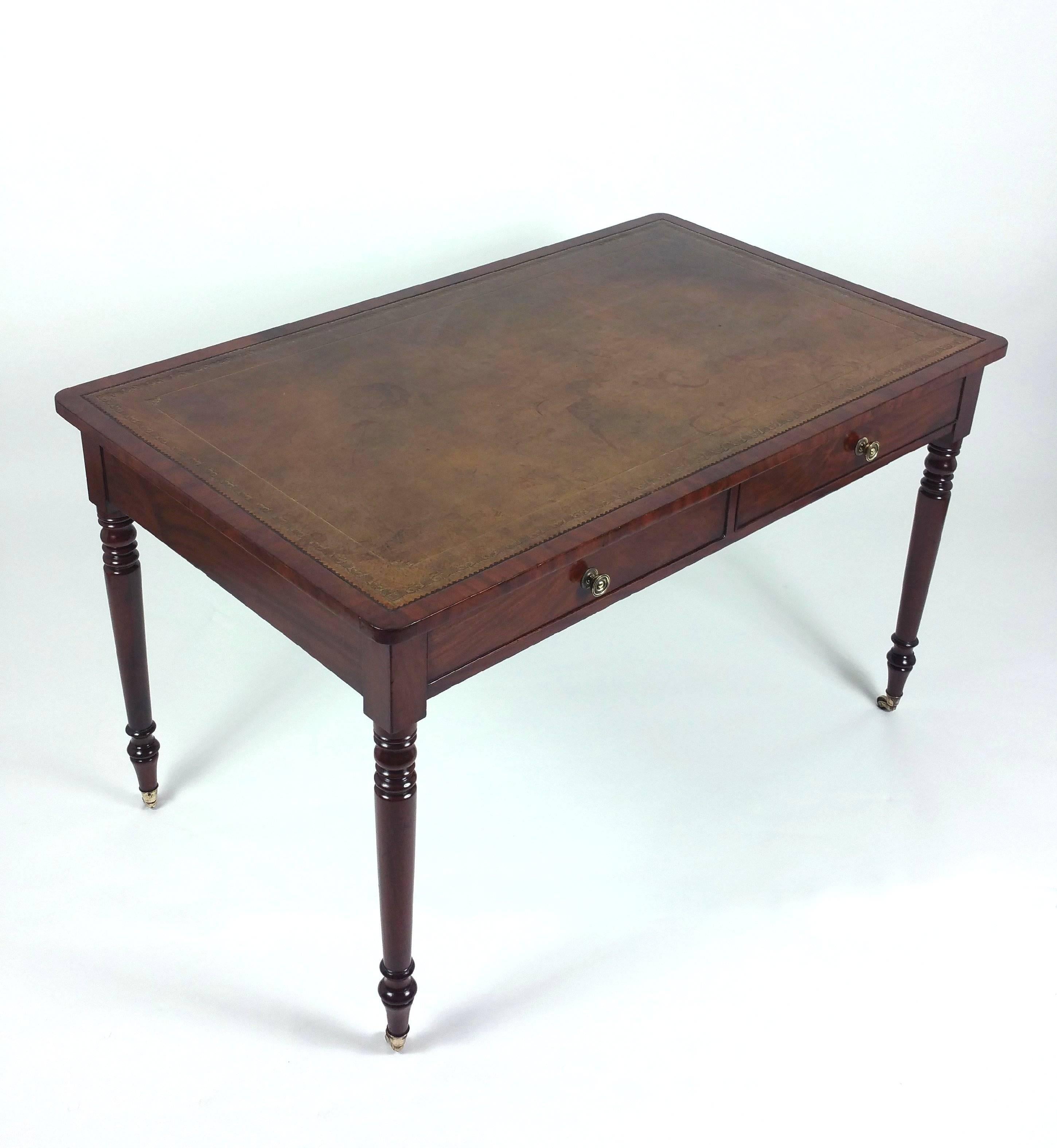 Regency Mahogany Library Table 1