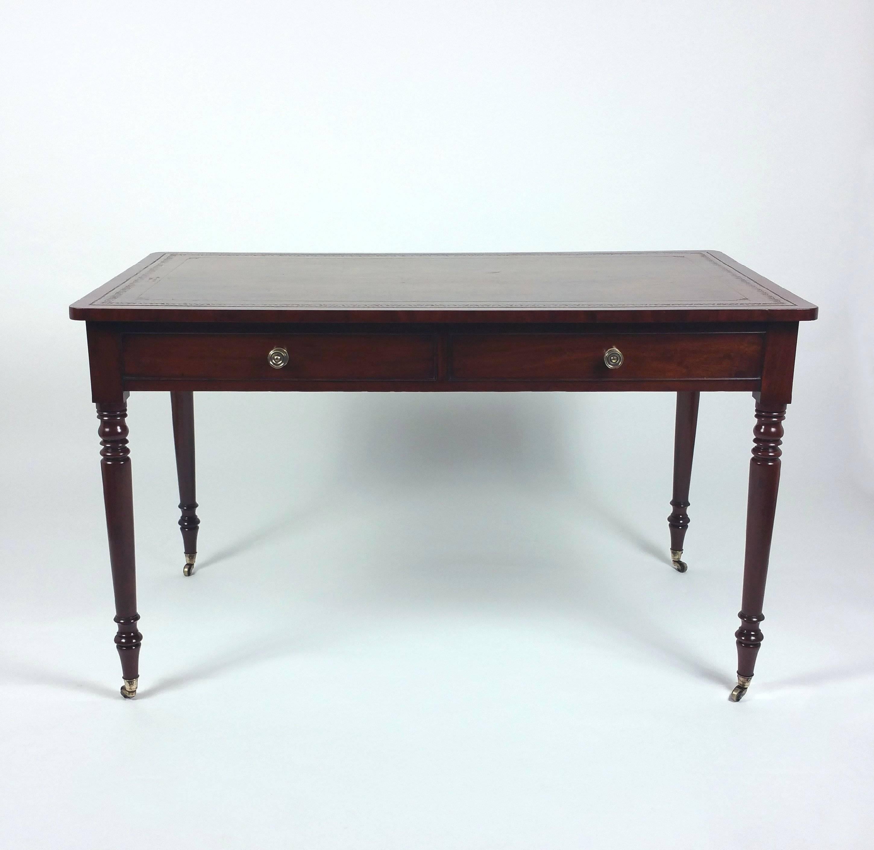 Regency Mahogany Library Table 3