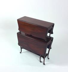 Edwardian Mahogany Rare Double Height Shaped Sutherland Table