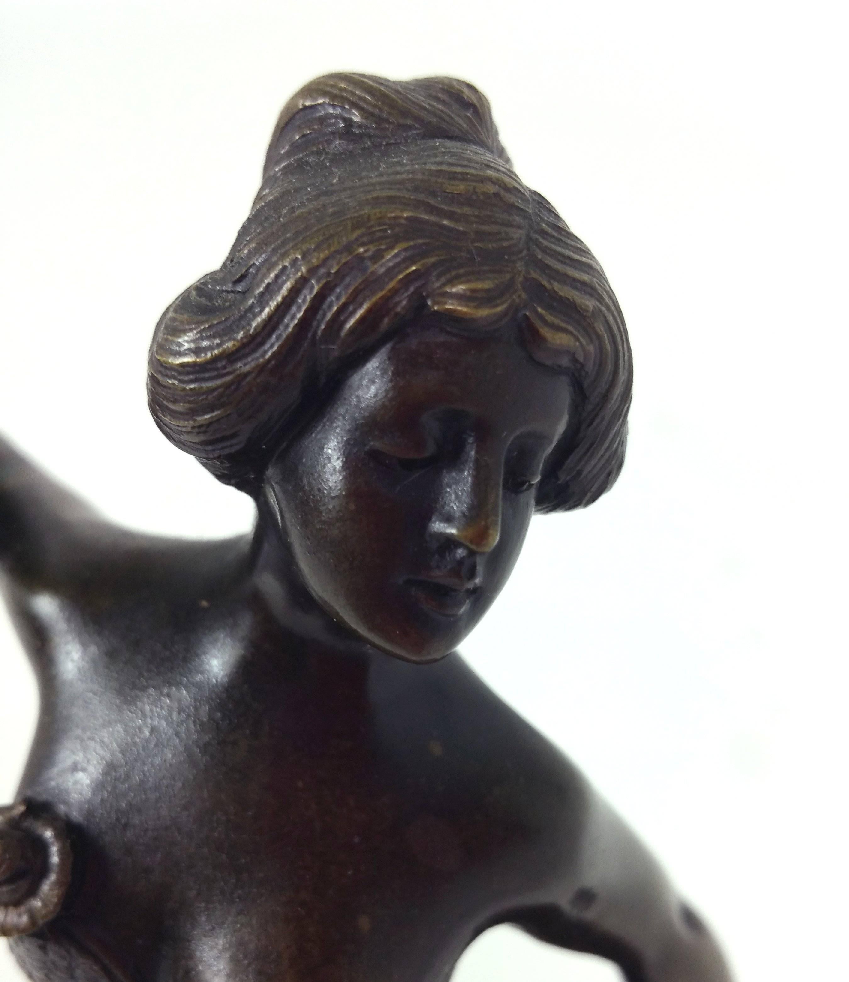 19th Century, Spanish Bronze Figure of a Flamenco Dancer For Sale 3
