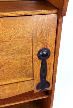 Late 19th Century Arts and Crafts Oak Bureau Attributed to Liberty’s