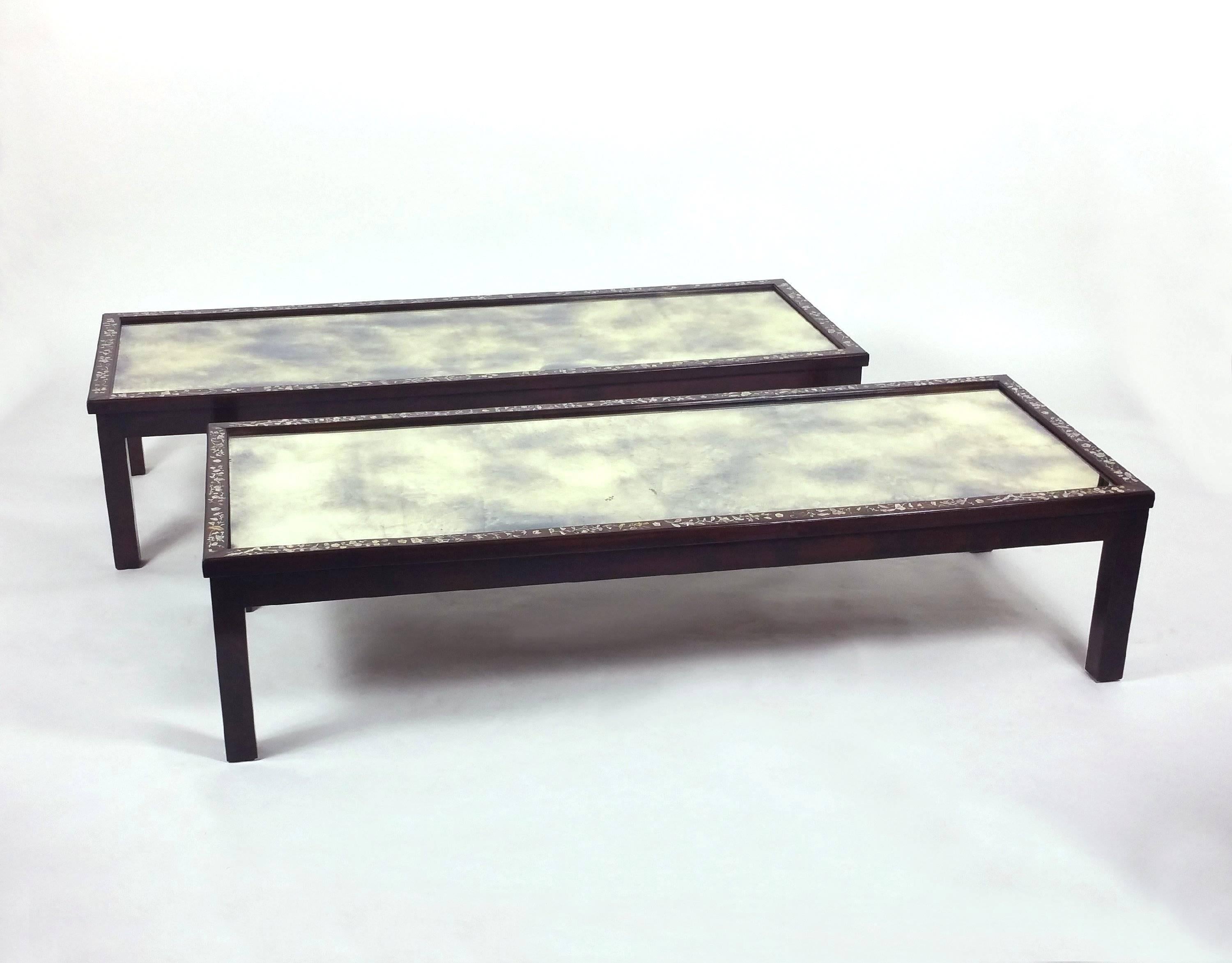 Fine Pair of 19th Century Chinese Hardwood Coffee Tables For Sale 6