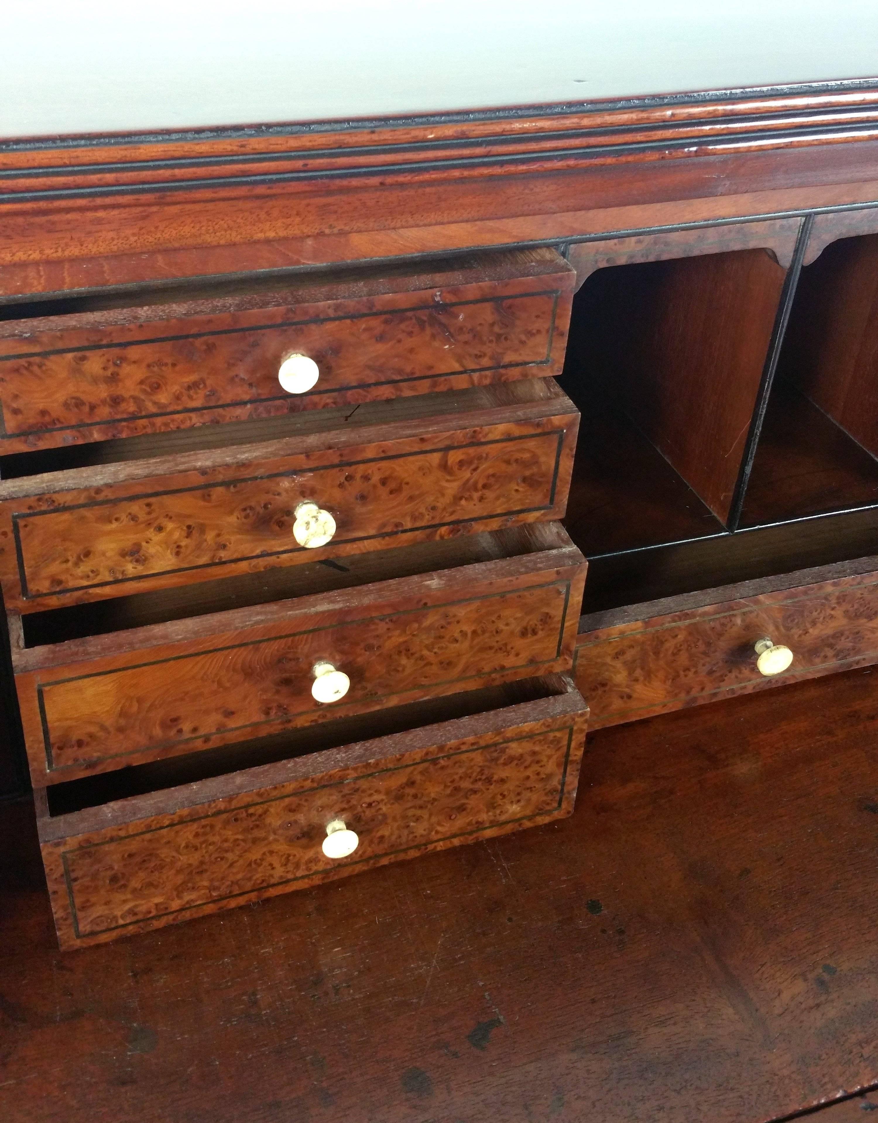 George III Mahogany Gentlemen’s Secretaire Chest For Sale 1