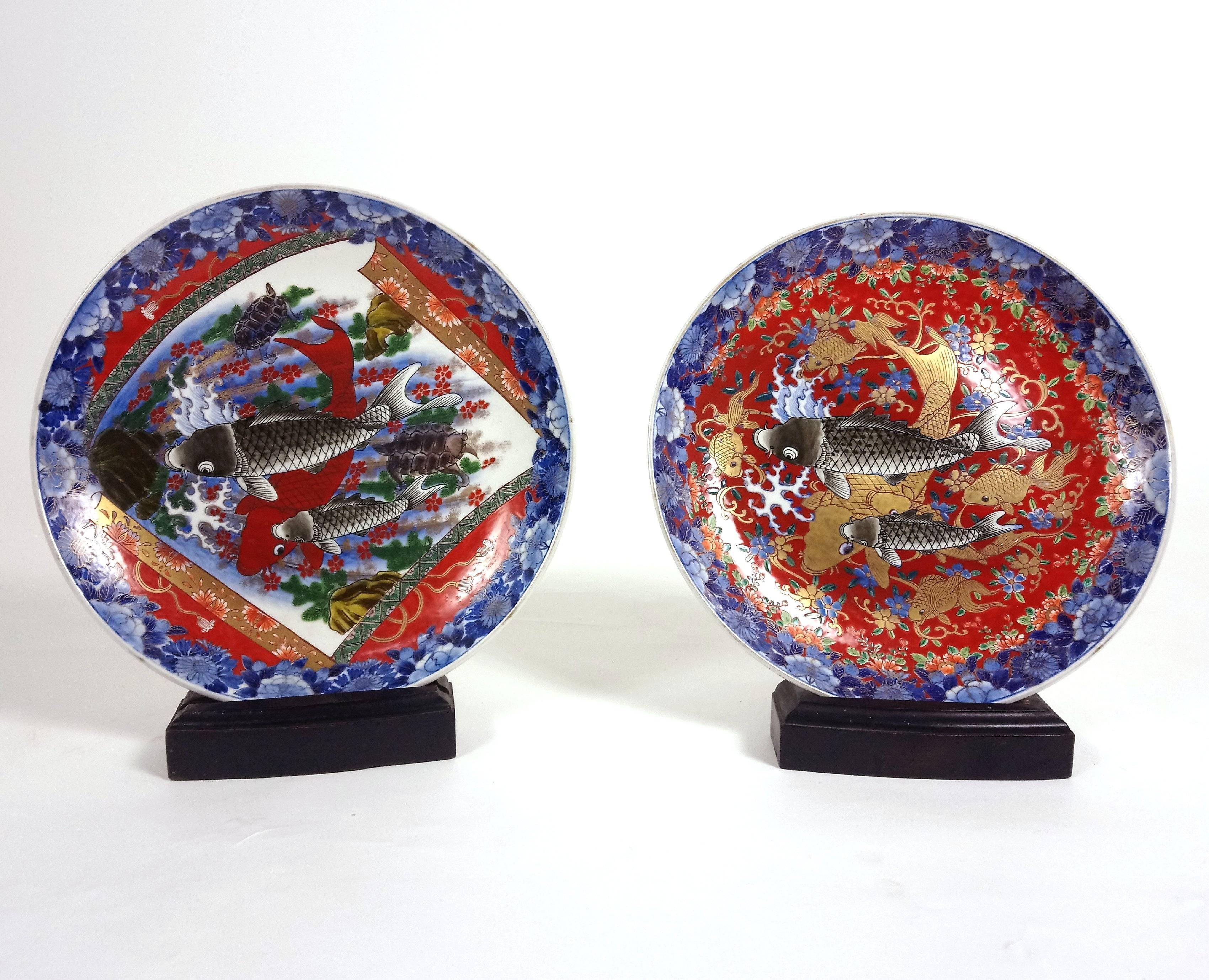 Pair of Late 19th Century Japanese Meiji Pottery Chargers 6
