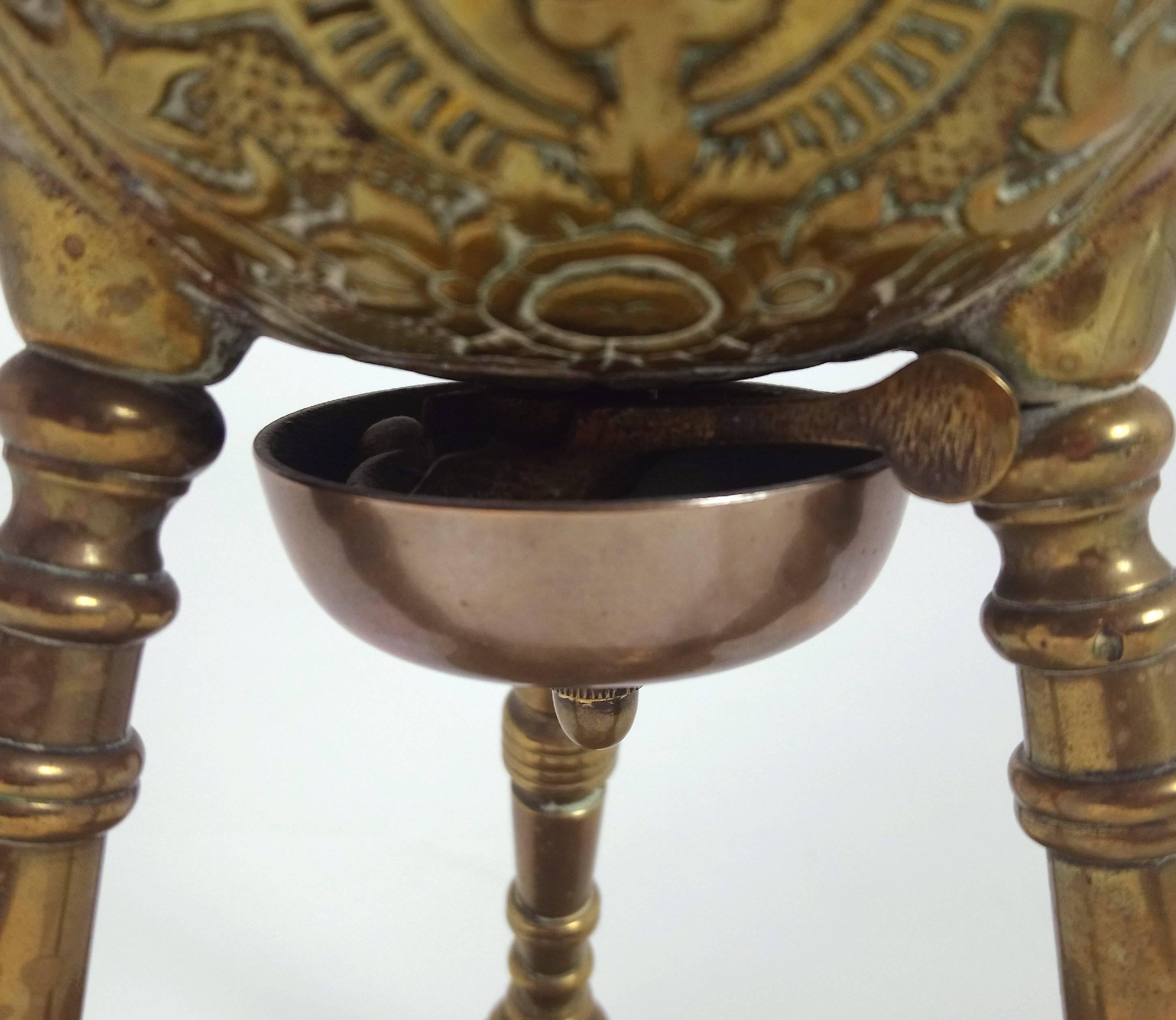 19th Century Rippingilles Patent Brass Oil Lamp 3
