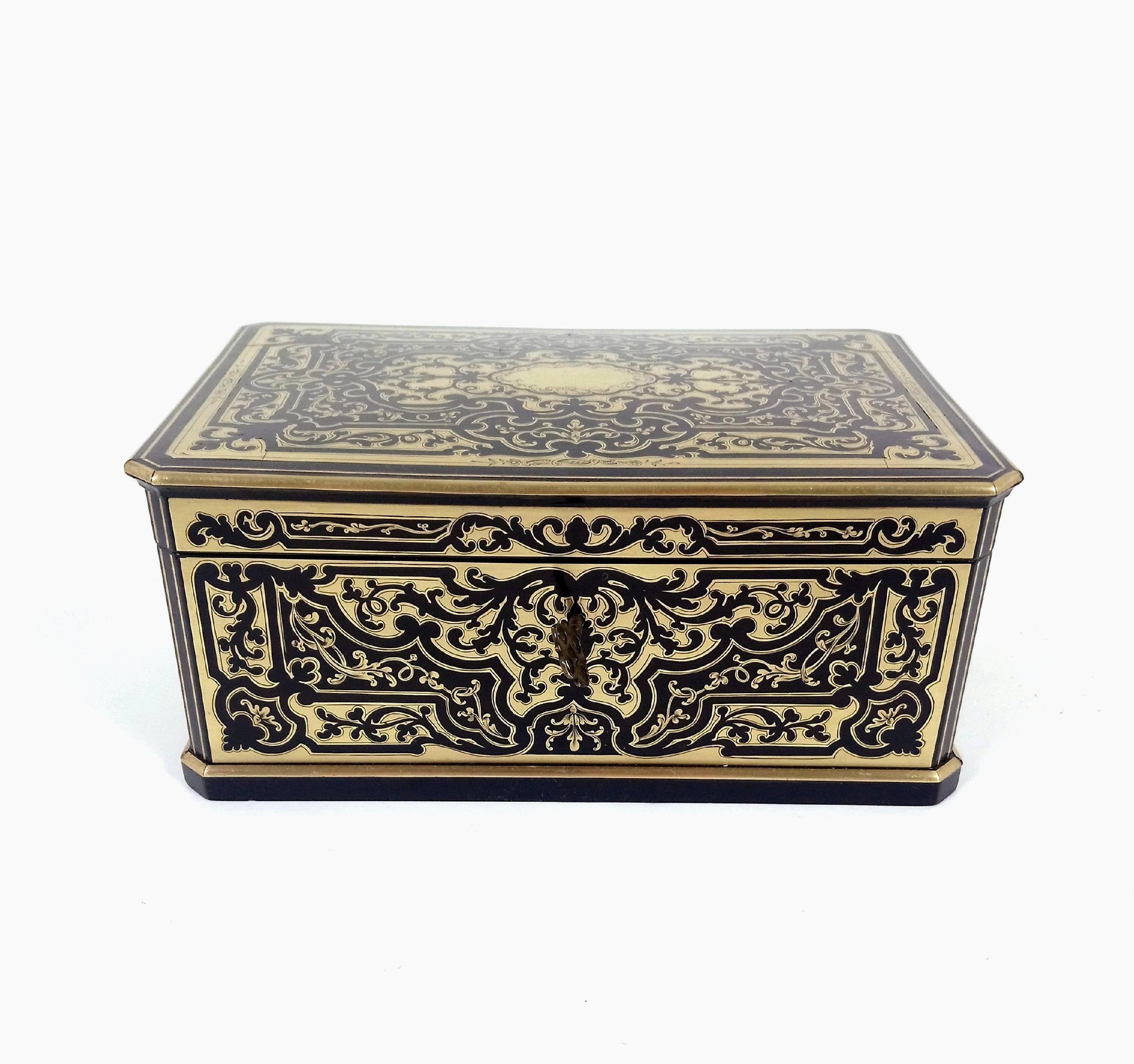 Superb Mid-19th Century French Boulle Box by Tahan, Paris 2