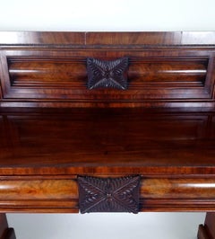 Substantial Late Regency Mahogany Pedestal Sideboard